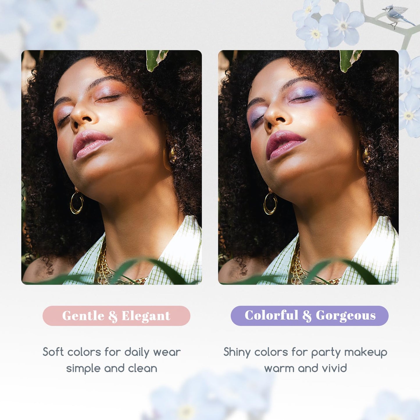 Color Nymph Beginner Makeup Kits For Teens With Train Case Included Full Makeup Kit Eyeshadow Palette Blushes Bronzer Highlighter Lipstick Brushes Mirror (White)