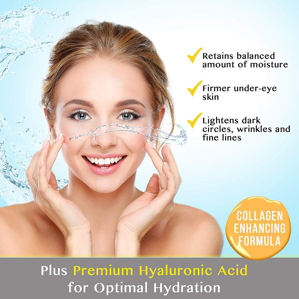 Eye Mask, 30 Pairs Collagen Under Eye Patches, Black Crystal Eye Gel Pads for Reducing Dark Circles, Lighten Wrinkles Anti-Aging Moisturizing, Fine Lines Eye Bags Puffiness Women Men