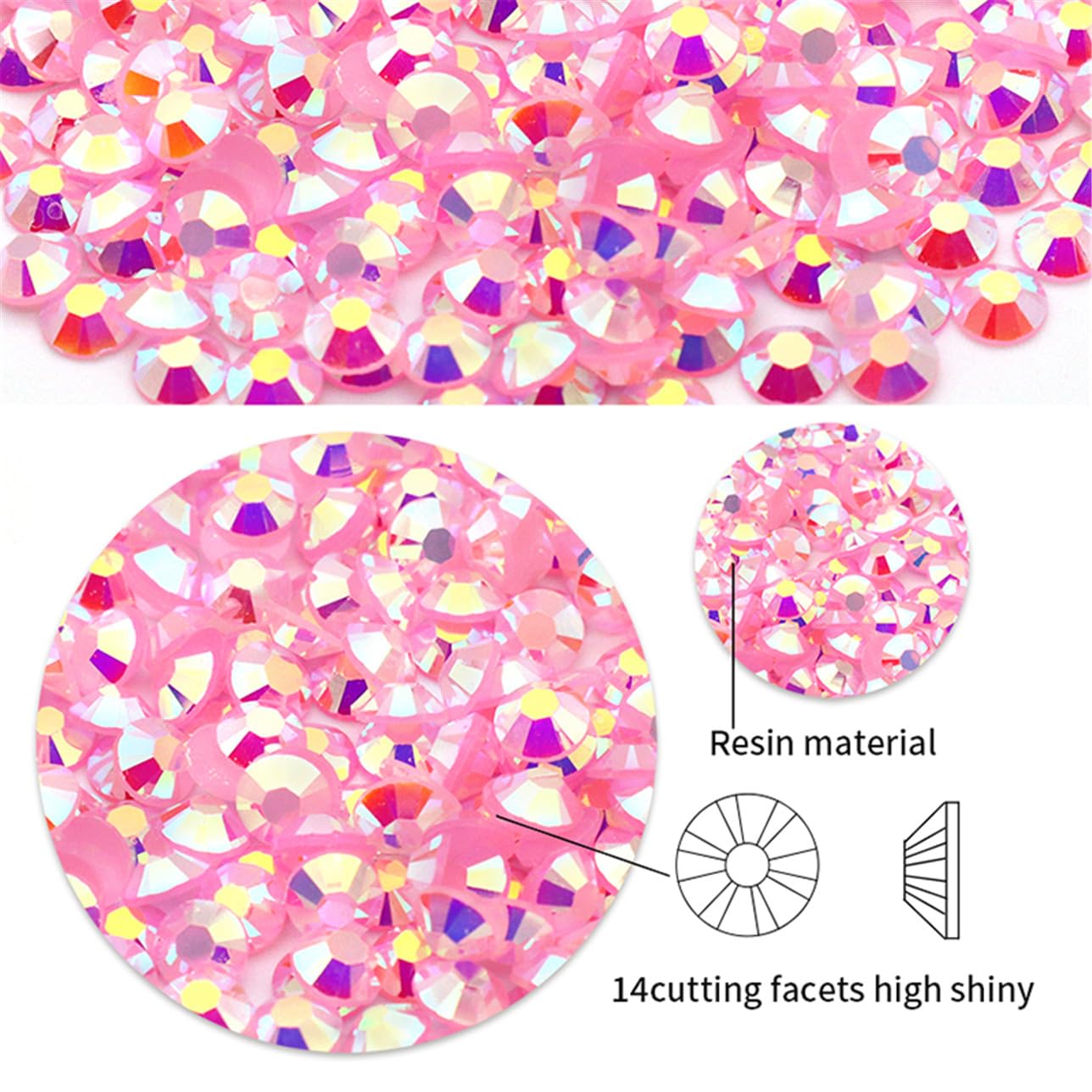 720 Pcs SS30 6mm Flatback Rhinestones for Nails Art Crafts Glitter Round Shine Gems AB Crystals DIY Clothes Shoes （Black-Bottom Ink-Blue AB）