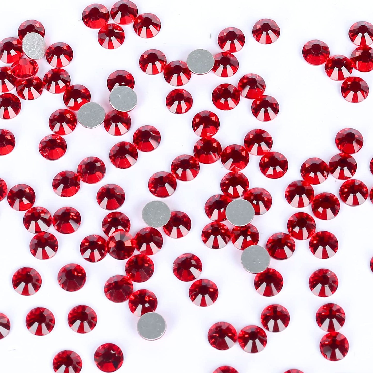 1440Pcs Siam Crystal Rhinestones,Glass Flatback Rhinestones Small Gemstones for Nail Face Makeup Art Crafts Clothes Decoration -(SS10,2.8mm,Siam)