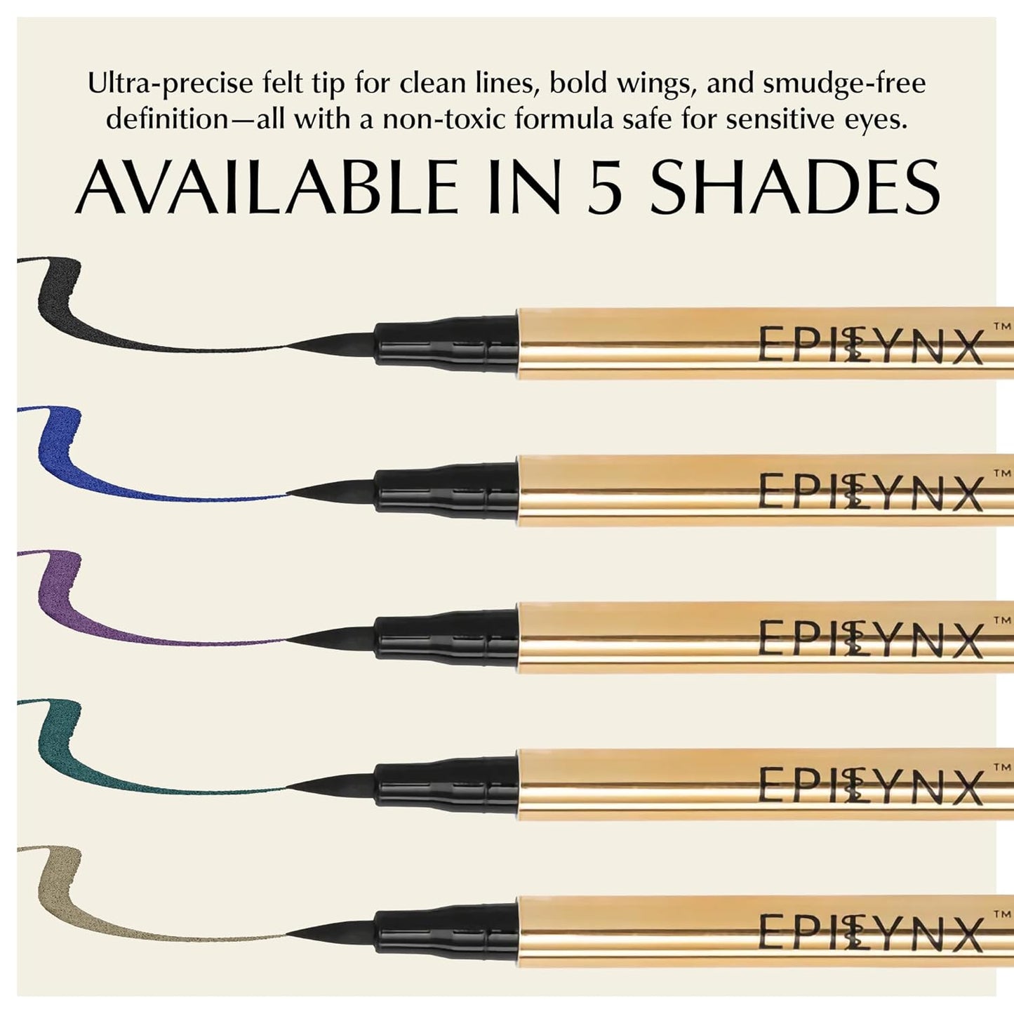 Waterproof Eyeliner - Smudge-Proof Liquid Eyeliner Pen with Precision Tip for Smooth, Long-Lasting Application - Vegan, Hypoallergenic & Gluten-Free Eye Liner - 2mL Green