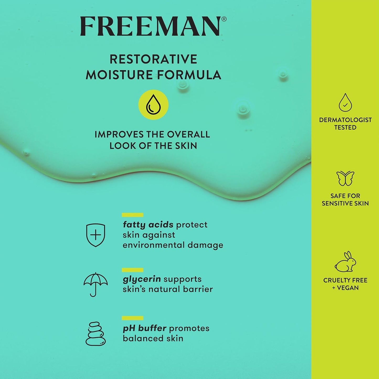 Freeman Restorative Moisturizing & Repairing Rich Cream + Overnight Leave-On Treatment, For Dull & Tired Skin, Infused With Magnesium & Hyaluronic Acid To Hydrate, 1.7 fl.oz./ 50 mL Jar