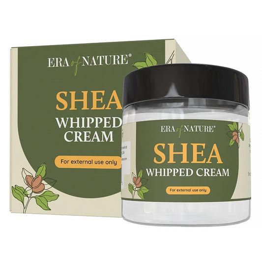 era of nature Shea Butter Whipped Body Cream for Women 8oz - Lightweight Whipped Lotion - Non-Greasy Body Butter Cream Lotion & Balm Moisturizer for Face, Hair & Dry Skin, Vegan Skincare