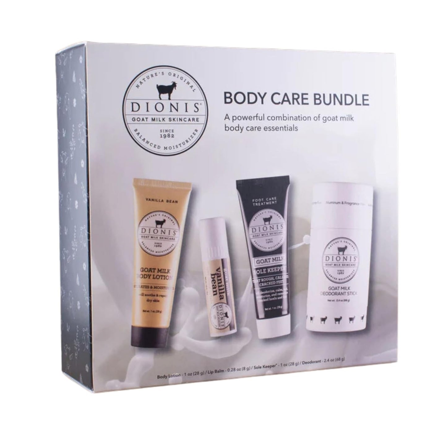 Dionis Vanilla Bean Goat Milk Body Care Bundle