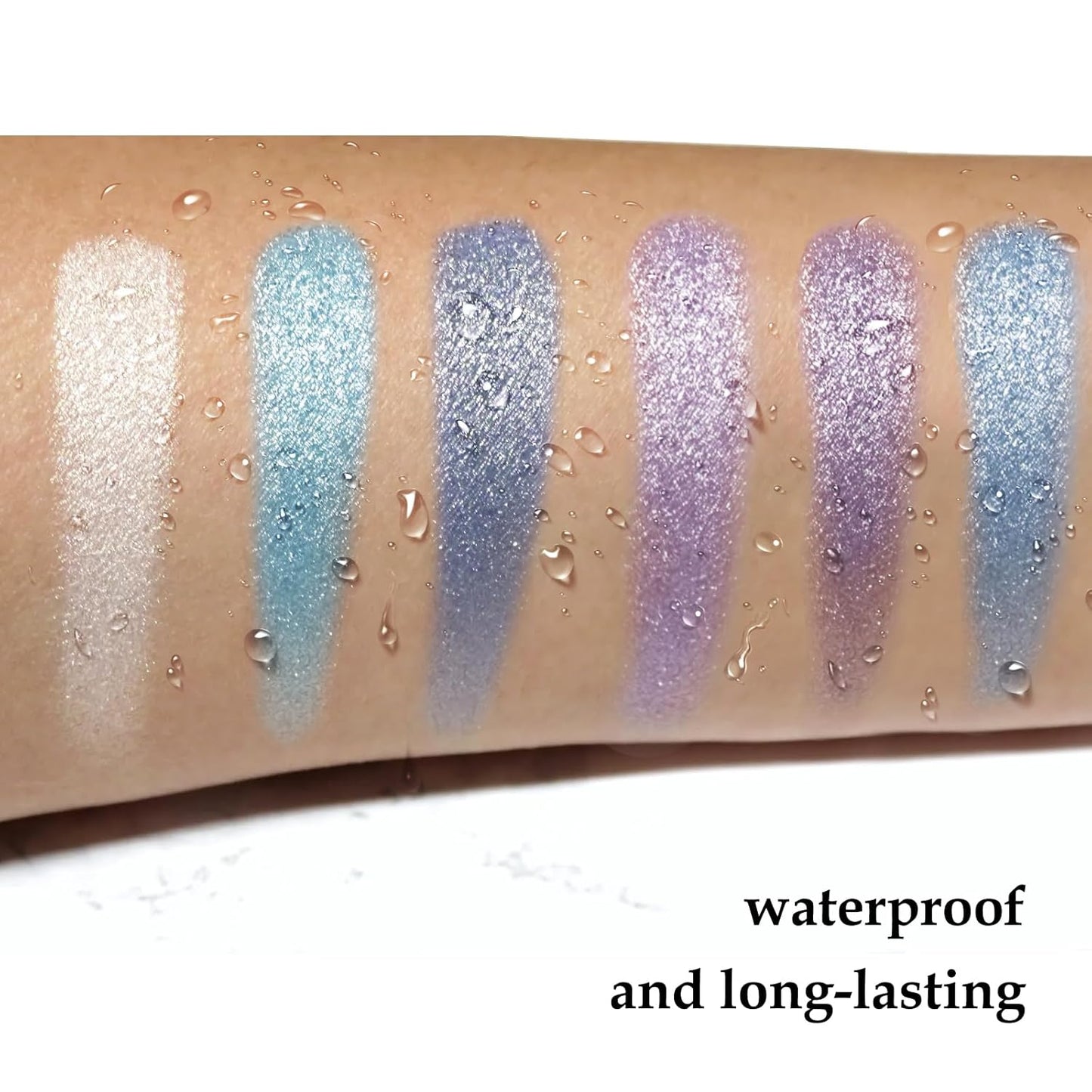 Boobeen 6PCS Cream Eyeshadow Sticks - Waterproof Eyeshadow Pencil Crayons - Eye Brightener Stick Shimmer Pens - Create Glitter Eye Makeup - Easy to Use