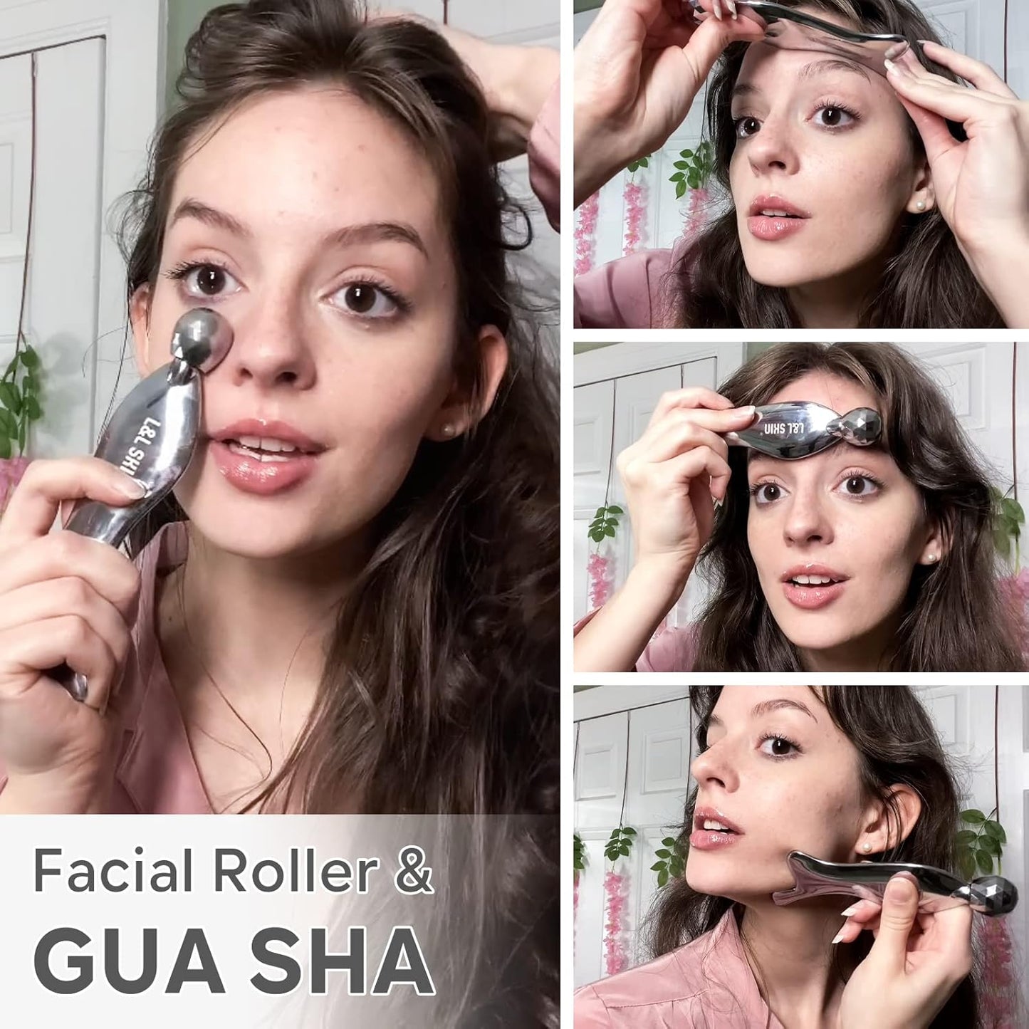 Gua sha Tool, Gua Sha Facial Tools by L&L SKIN, Face Roller Guasha for Skincare