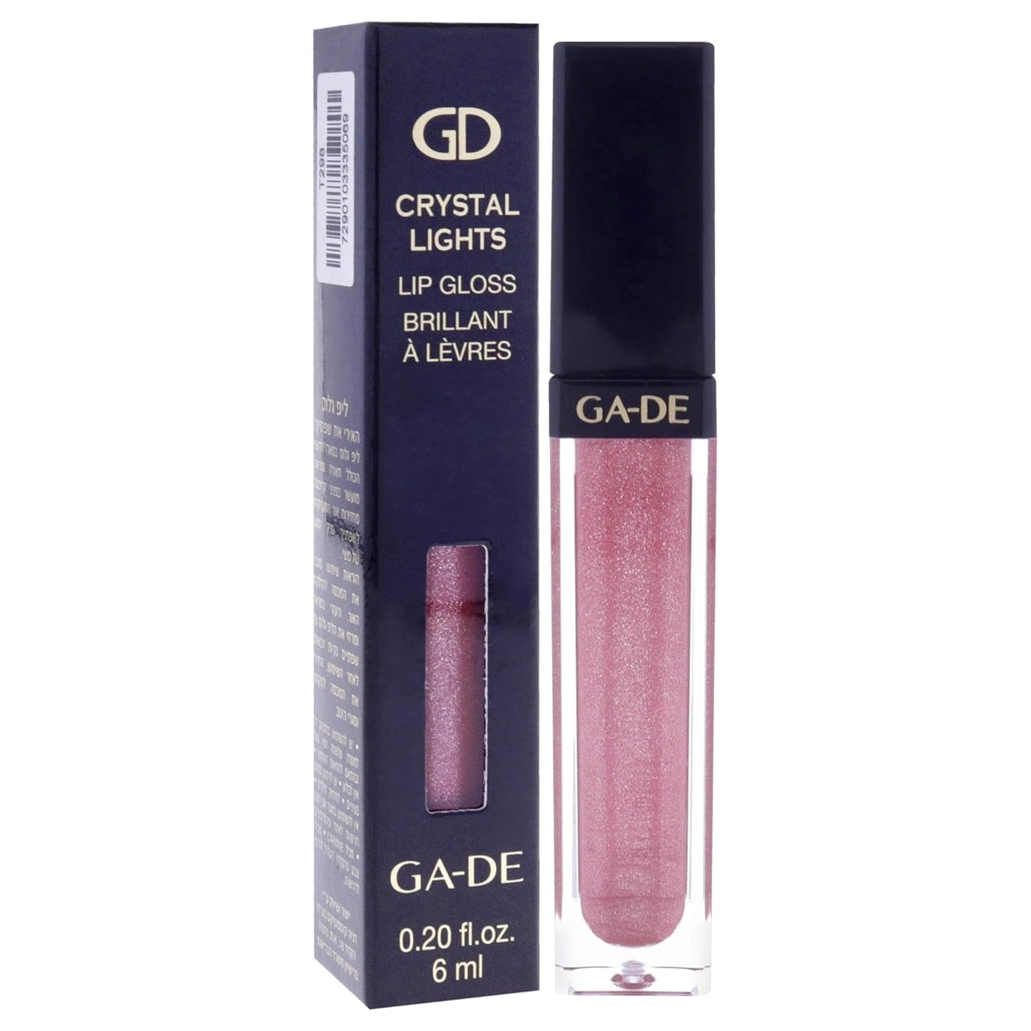 GA-DE Crystal Lights Lip Gloss, 512 - Enriched with Light-Reflecting Crystal Pearls - Smooth Silky, Rich Color - Moisturizes and Adds Shine - 0.2 oz