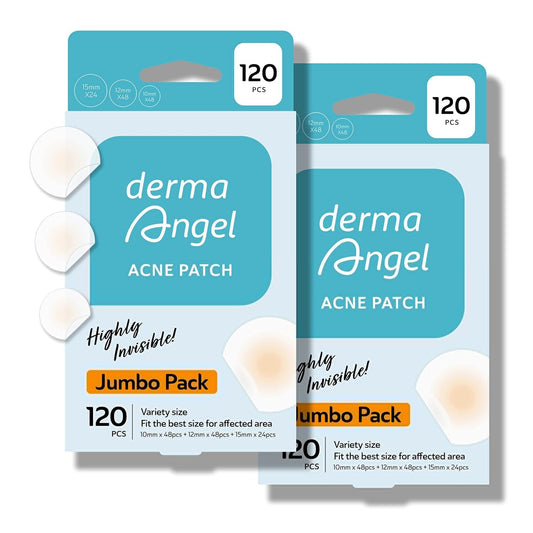 Invisible Pimple Patches for Cystic Acne - Premium Hydrocolloid Acne Patches & Zit Stickers, Cystic Acne Patch with Matte Finish - 240 Count - 3 Sizes Invisible Plus (Clear Patch)
