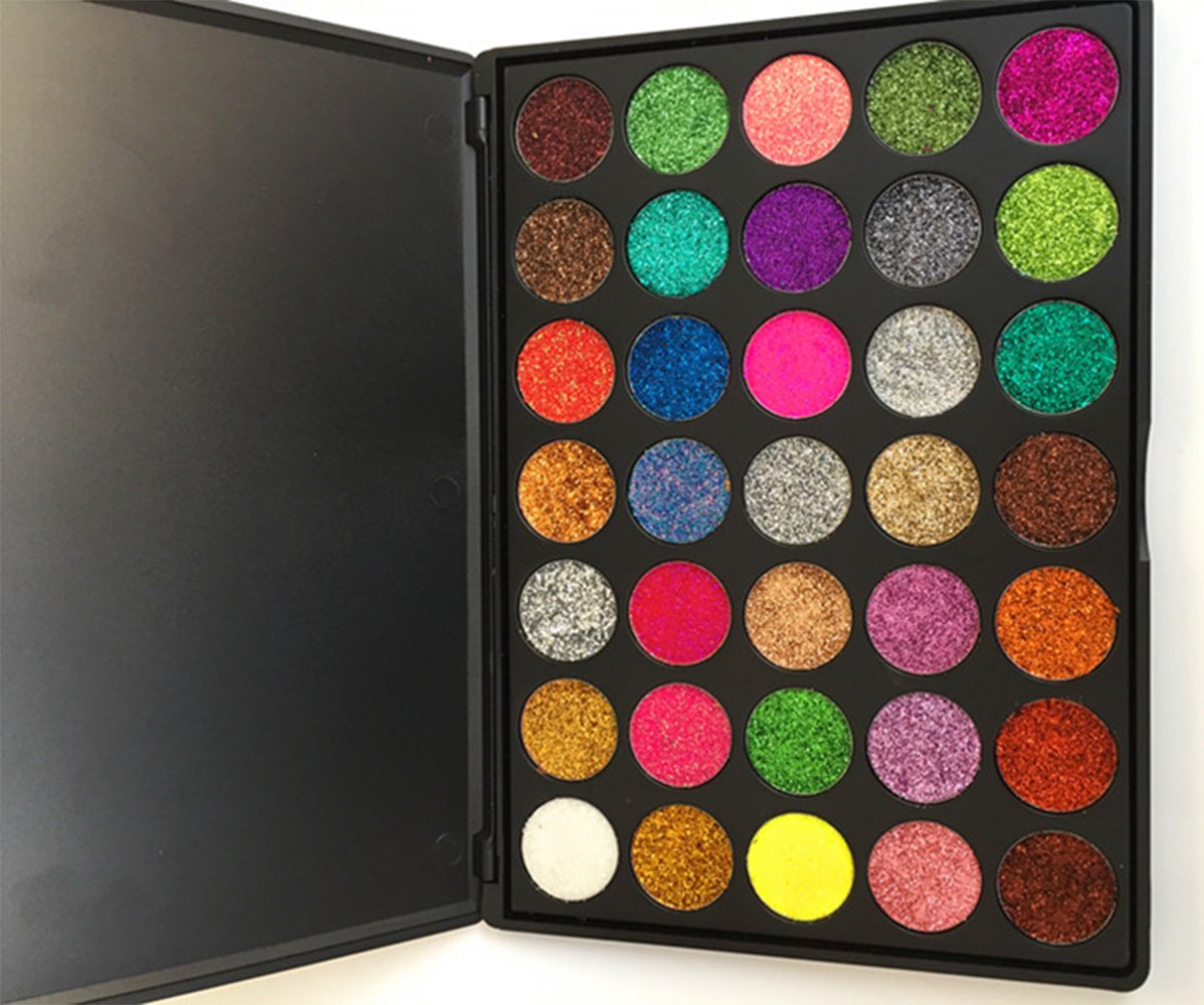 Glitter Eyeshadow New 35 Color Sequin Natural Professional Makeup Palette Mixing
