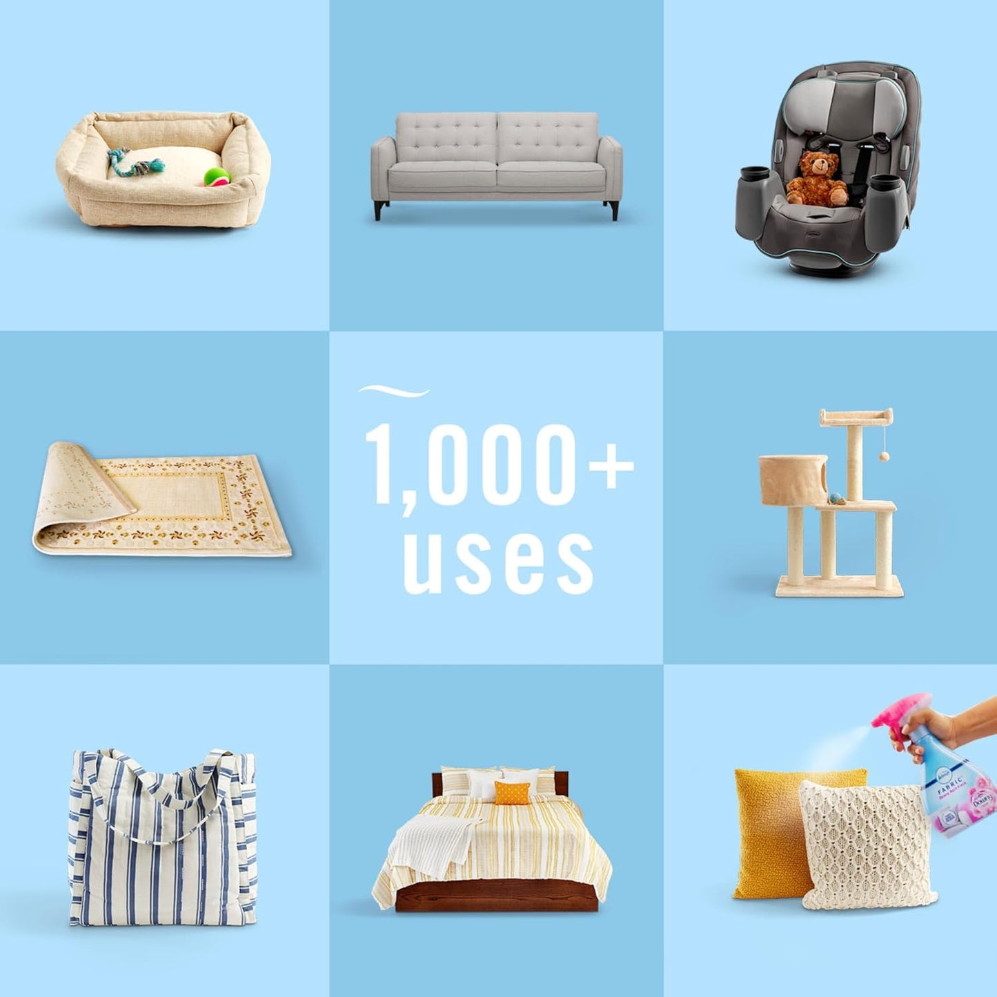 Febreze Odor-Fighting Fabric Refresher, Downy Calm and Downy April Fresh, 16.9oz, 2 pack