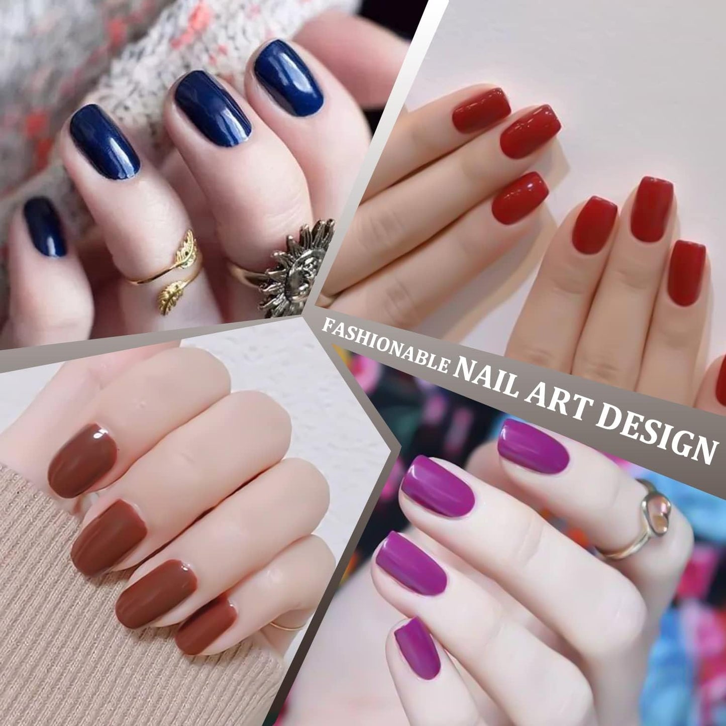 DANNEASY 16 Sheets Pink Red Nail Wraps Solid Color Nail Polish Strips for Women Gel Nail Strips Self Adhesive Nail Polish Stickers Fingernail Stickers Manicure Kit with 1pc Nail File, Cuticle Stick