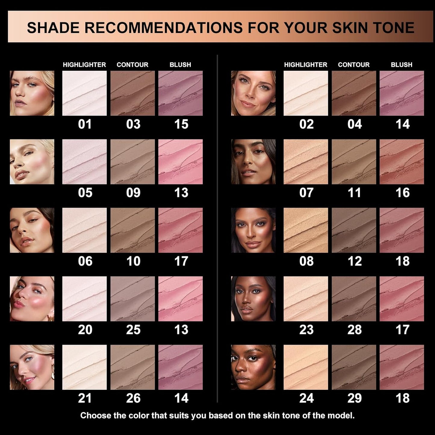 FOCALLURE 3 Pcs Cream Contour Sticks,Shades with Highlighter & Bronzer & Blush,Non-greasy Long-wear Face Contouring Pen,Easy to Sculpt the Face and Create a Lightweight Finishing Makeup,MEDIUM-DEEP