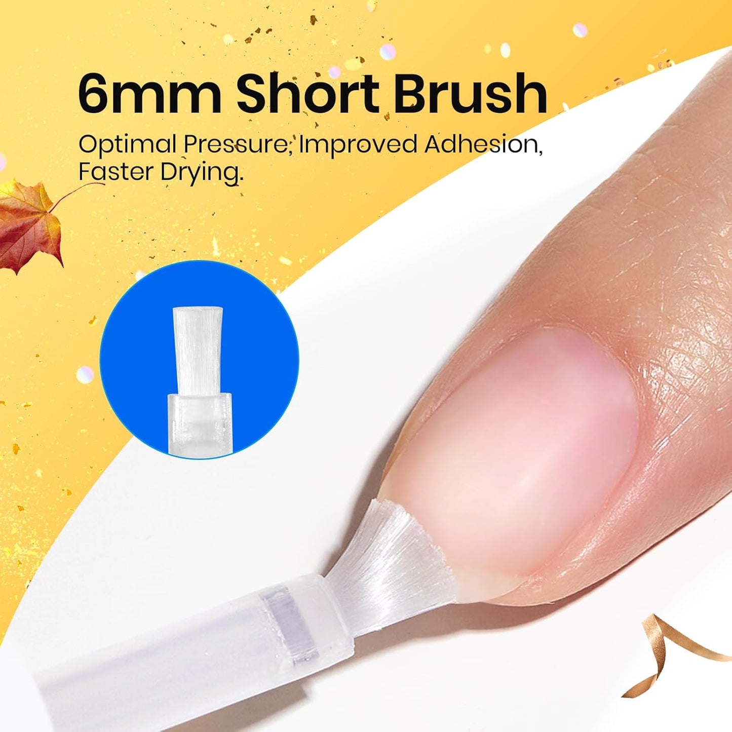 Beetles 4 Pcs 15ml Gel Top Coat and Base Coat Set with Nail Dehydrator and Primer Professional Nail Prep Acid-Free & Hema-Free Dehydrate Bond Primer Set for Acrylic & Gel Nail Polish Fall Nail Gifts