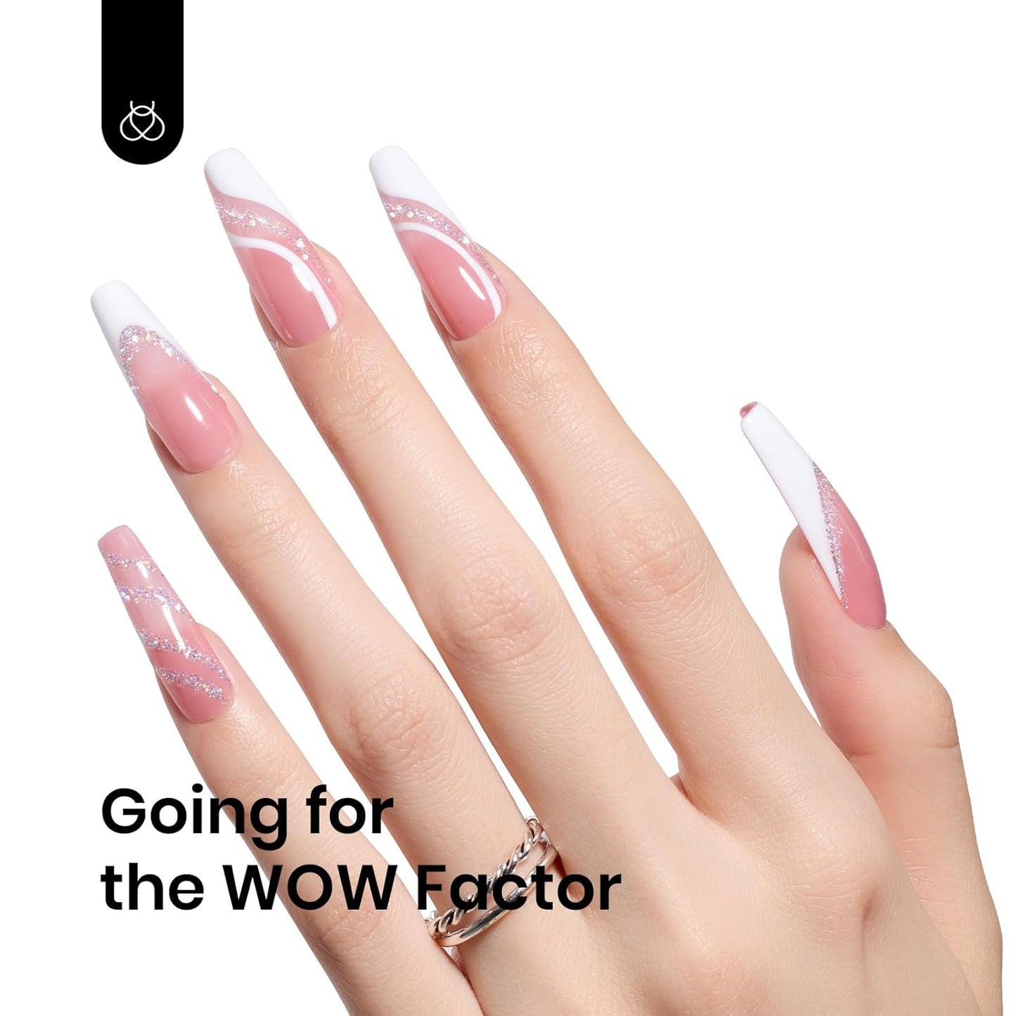 Beetles Glitter Gel Nail Polish, 15ml Silver Chrome Gel Polish, Diamond Shine Nail Polish, Soak Off U V LED Nail Lamp Long Lasting Highly Shine Nail Art Gifts for Women