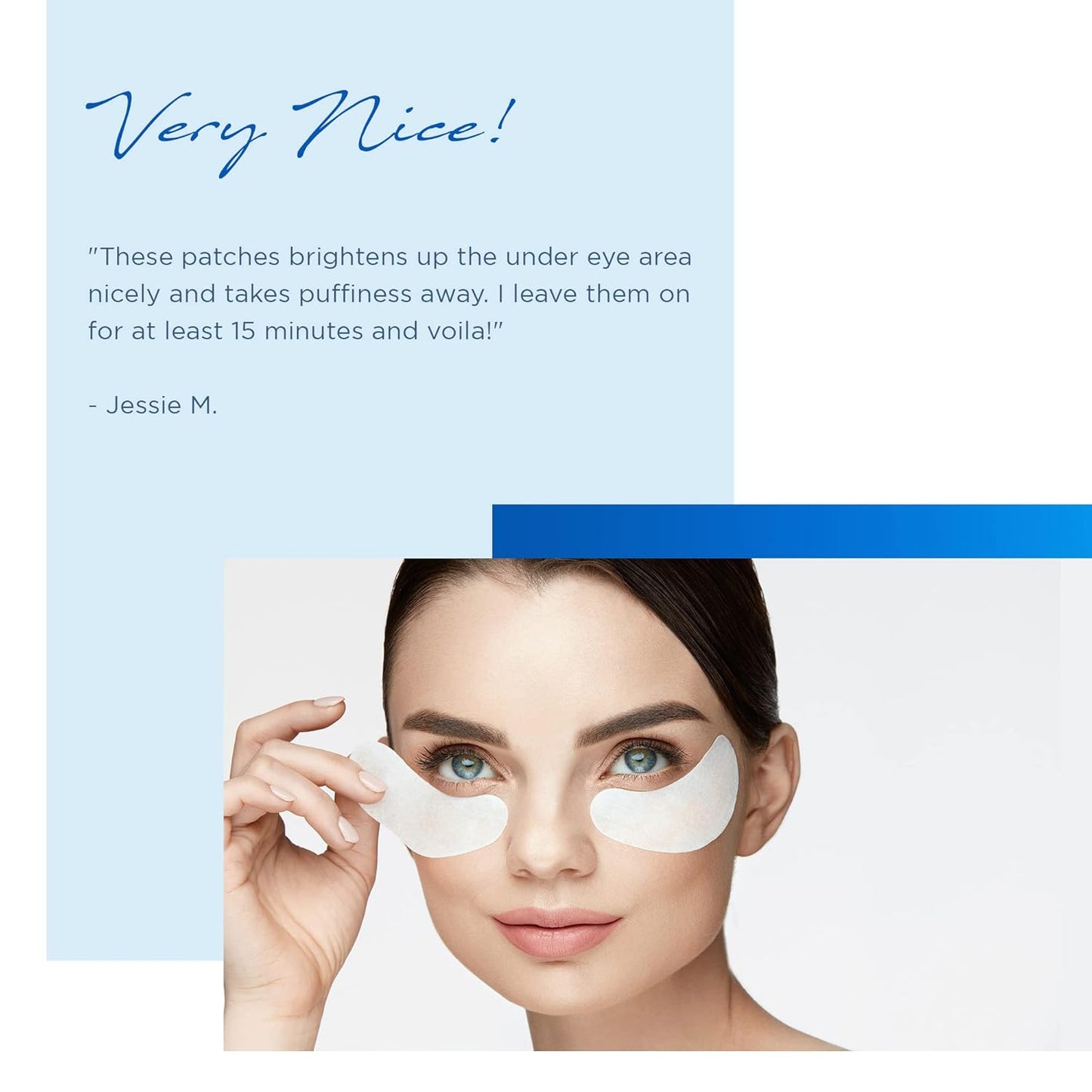 AZURE Hyaluronic & Retinol Anti Aging Under Eye Pads- Moisturizing & Rejuvenating Eye Mask Patches - Reduces Fine Lines, Wrinkles, Dark Circles & Puffiness - Skin Care Made in Korea - 5 Pairs