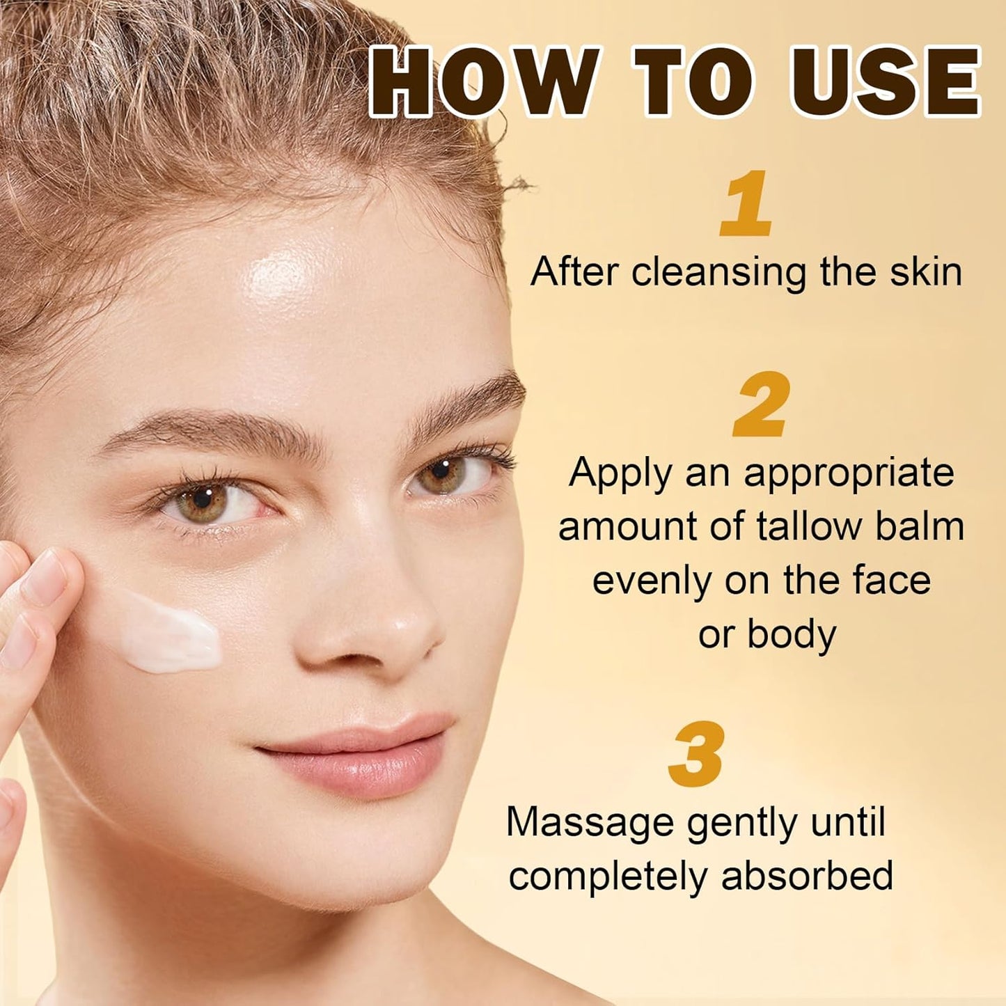 Beef Tallow and Honey Balm for Skin Tallow Face Moisturizer Natural Organic Tallow Honey All body Balm Tallow Body Moisturizer 2 Oz