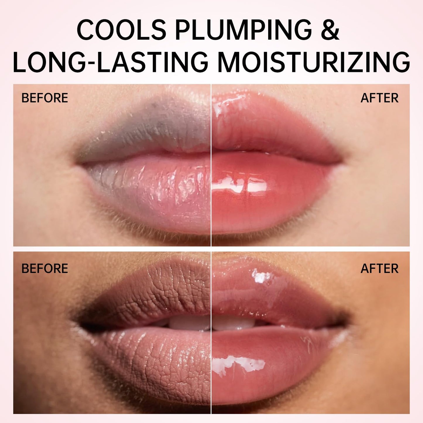 Catkin Lip Plumper Gloss, Tinted Lip Serum with Hyaluronic Acid & Jojoba Oil, Non-sticky Volumizing Hydrating Formula for a High Shine Maximum 3D Look, Plump & Soft Lips 0.12 Fl Oz - C06 Peach Jade