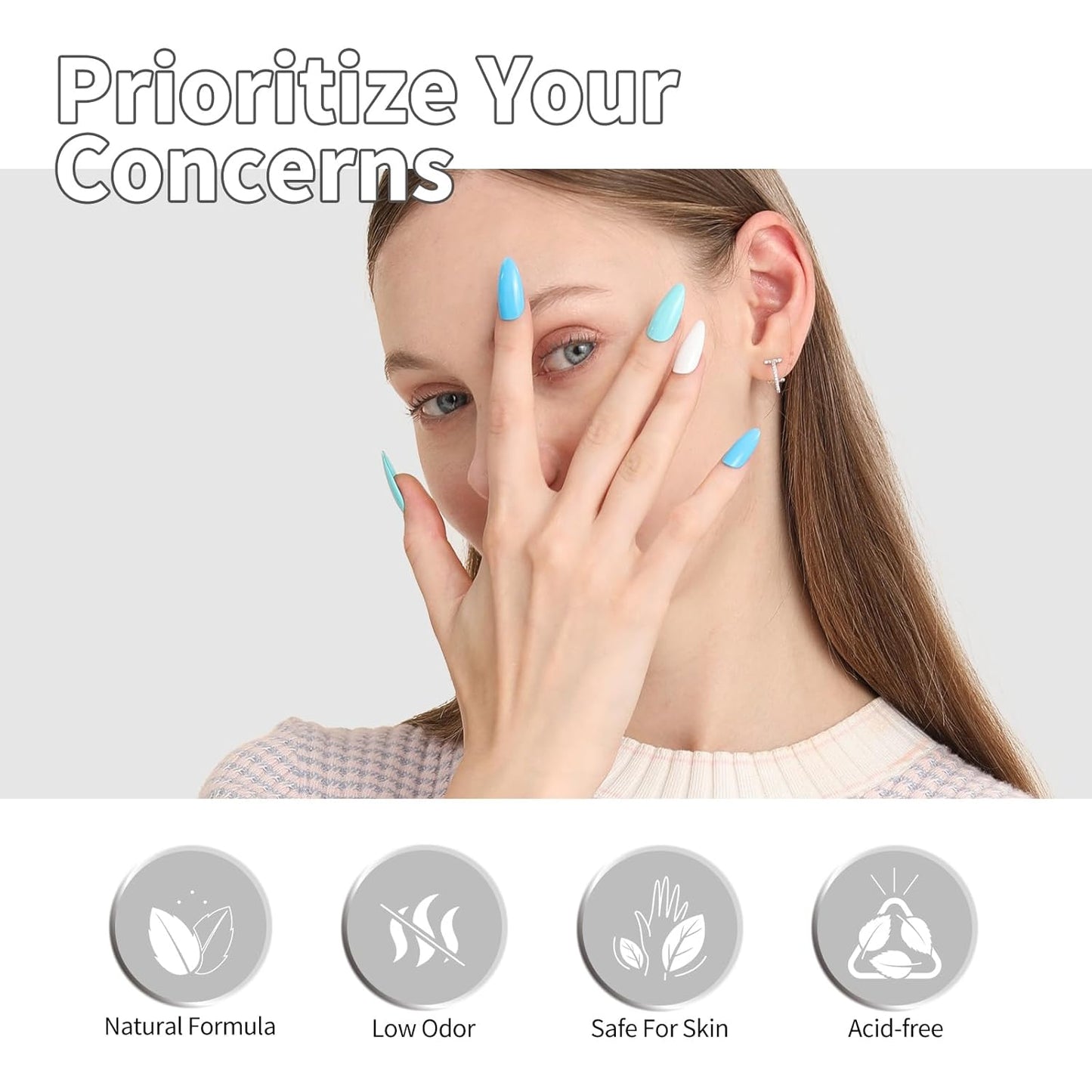 CANNI 2Pcs Acid Free Nail Dehydrator and Primer Set, Air Dry Nail Primer & Pre-dehydrator Nail Bond Gel Manicure Kit DIY at Home Salon Gifts