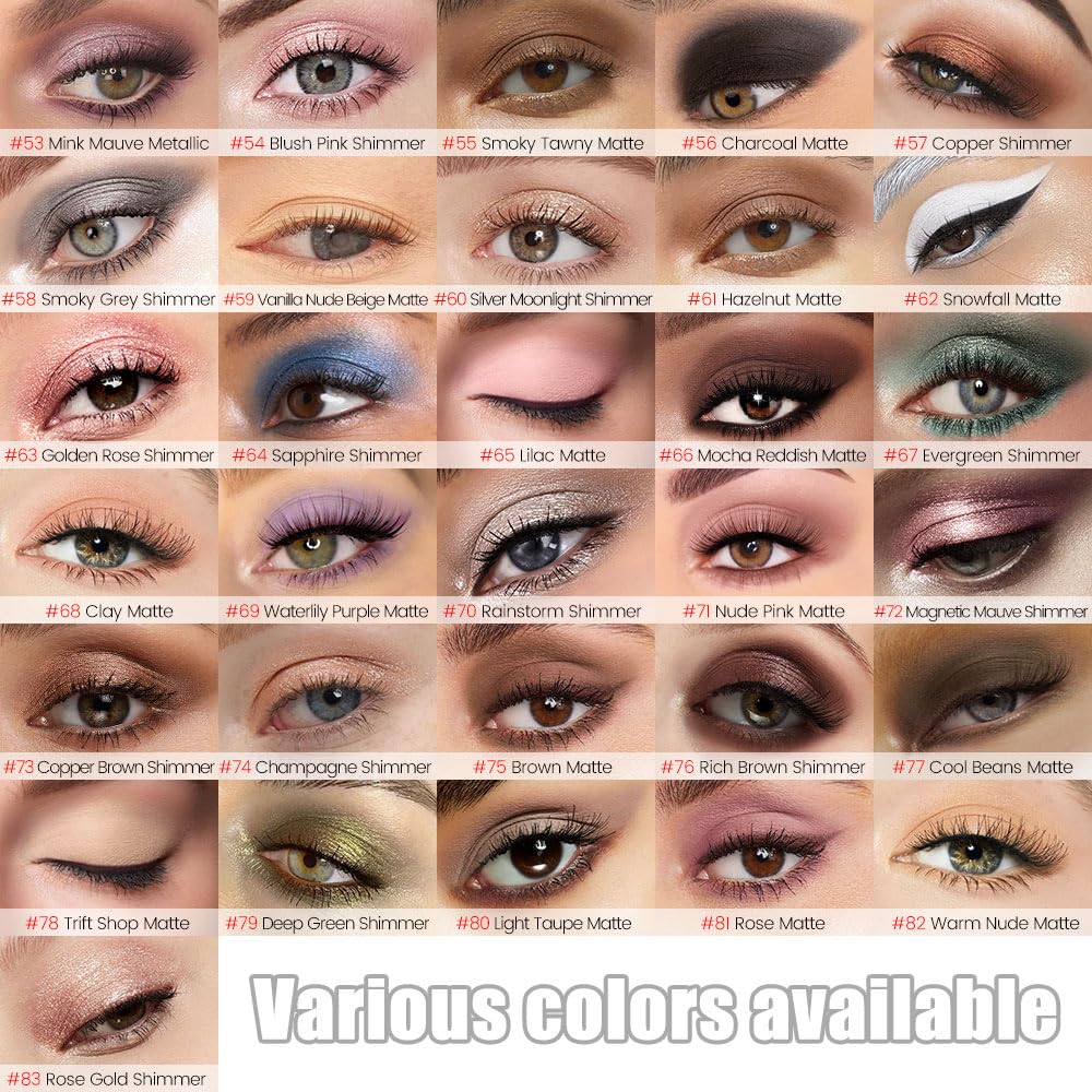 Silver Grey Shimmer Cream Eye Shadow Stick Makeup for Women, Shimmer Eyeliner Pencil Eyeshadow Brightener Stick for Eyes, Waterproof Eyeshadow Applicator Blendable sombras para ojos 70#