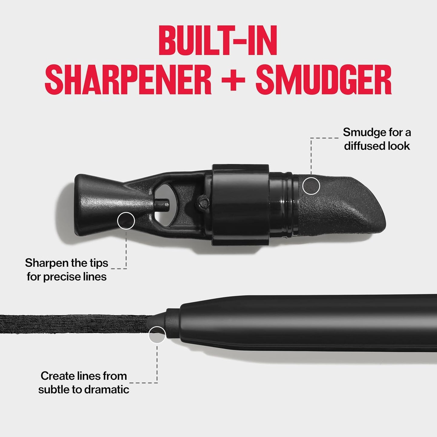 Revlon ColorStay Pencil Waterproof Eyeliner, Smudge-Proof, Eye Makeup with Built-In Sharpener, 202 Black Brown, 0.01 oz