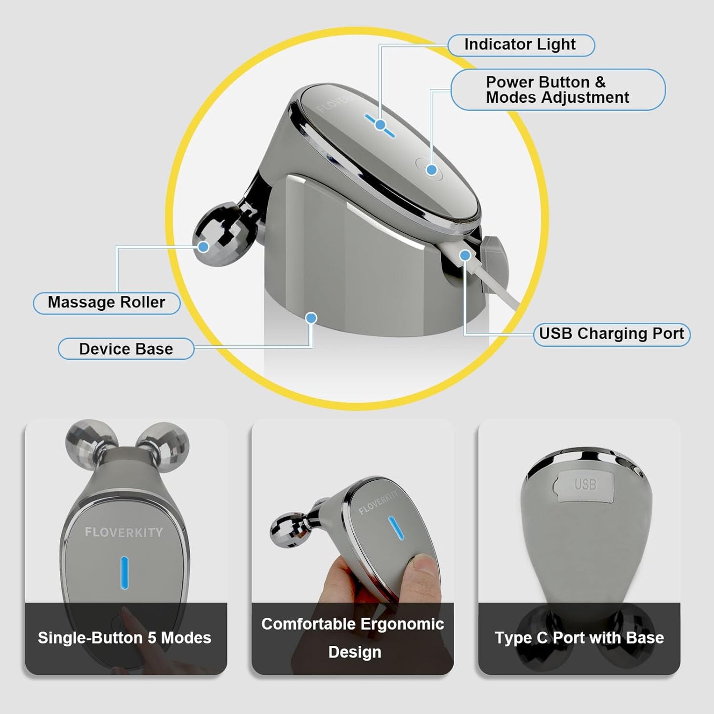 Facial-Roller, Facial-Massager