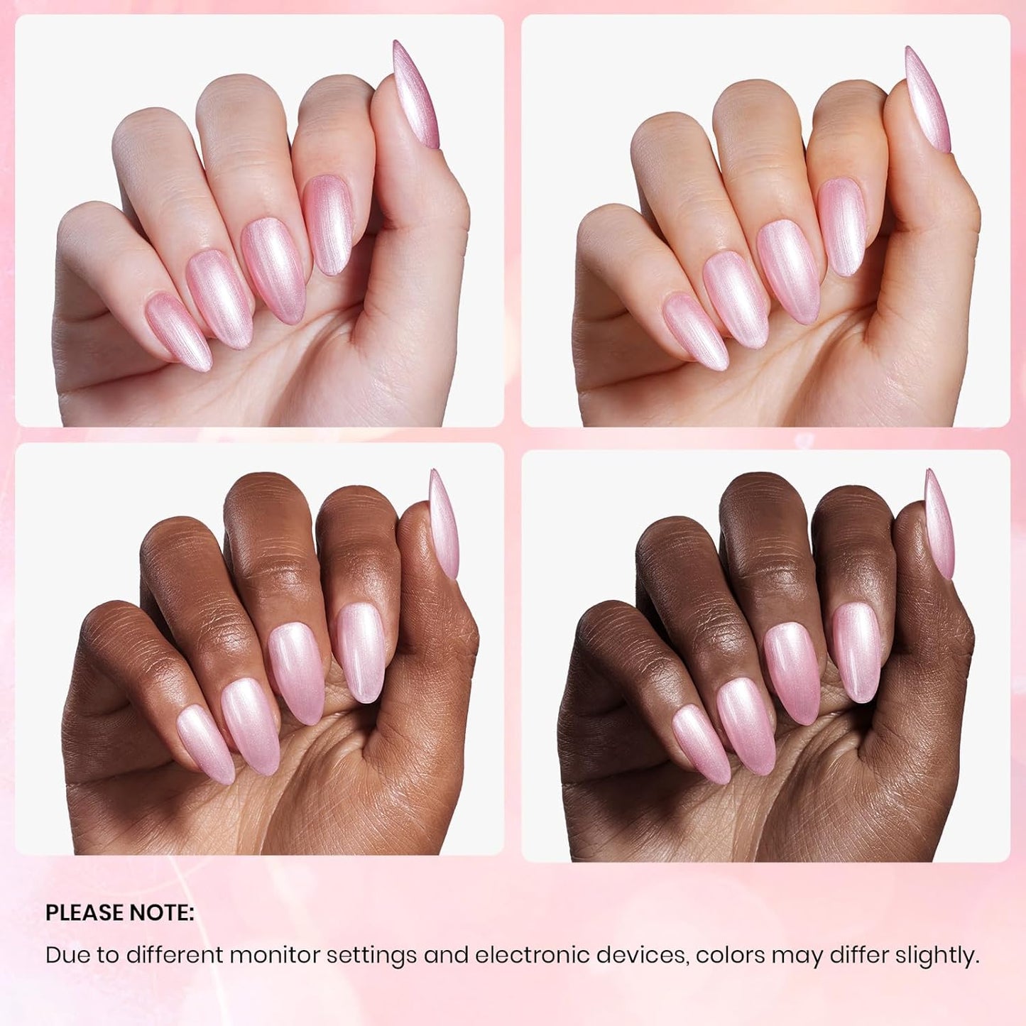 Beetles Pearl Pink Gel Nail Polish – Soft Afternoon Mermaid Gel Polish, 15ml Thread Effect Pink Nail Swirl Shell DIY Nail Art Design Manicure Gifts for Women