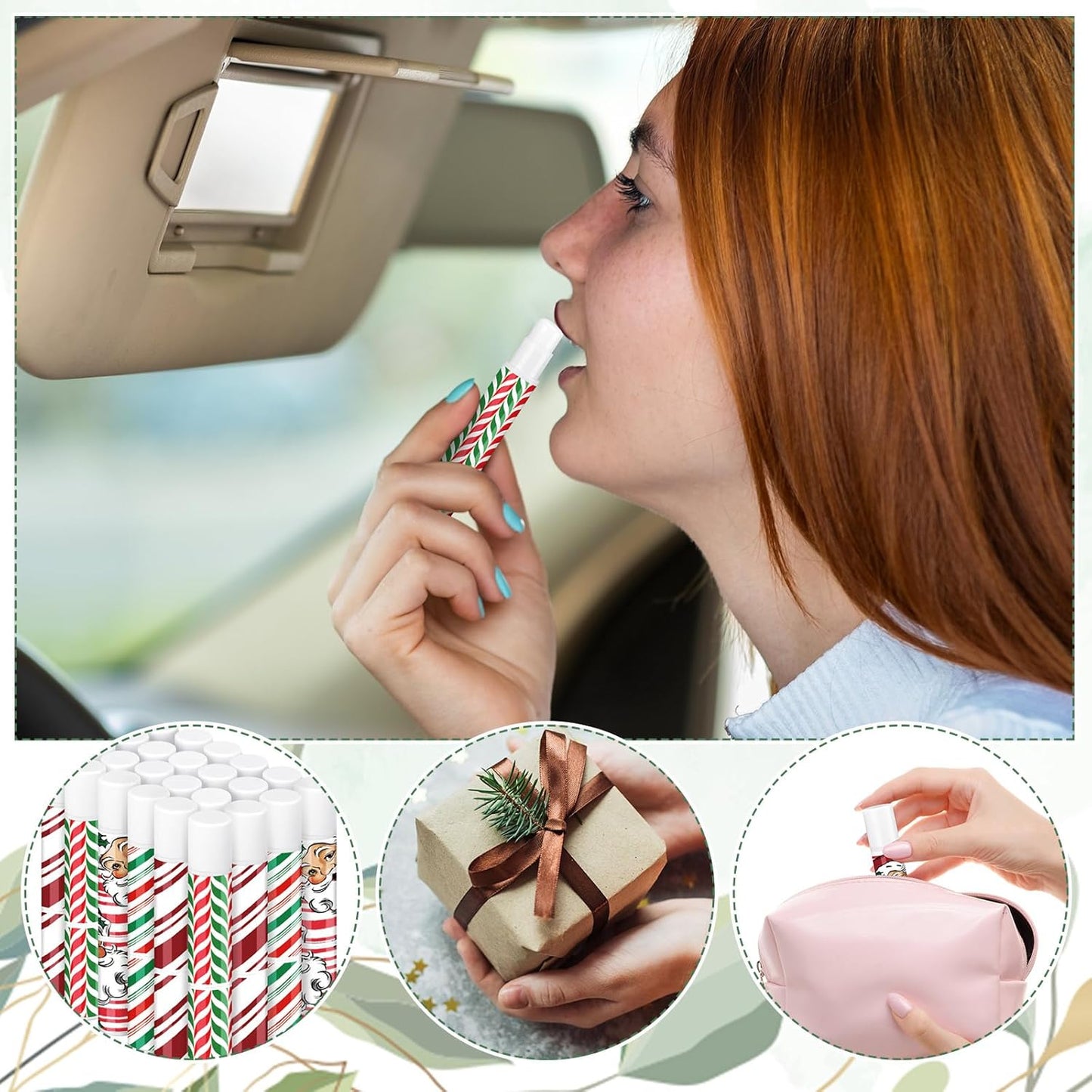 24 Pcs Bible verse Lip Balm Moisturizing 0.07 oz Lip Care Product Bulk Christian Gift with Inspirational Scripture for Women Faith Religious Happy Moment Praise Friend Teacher Worker Employee