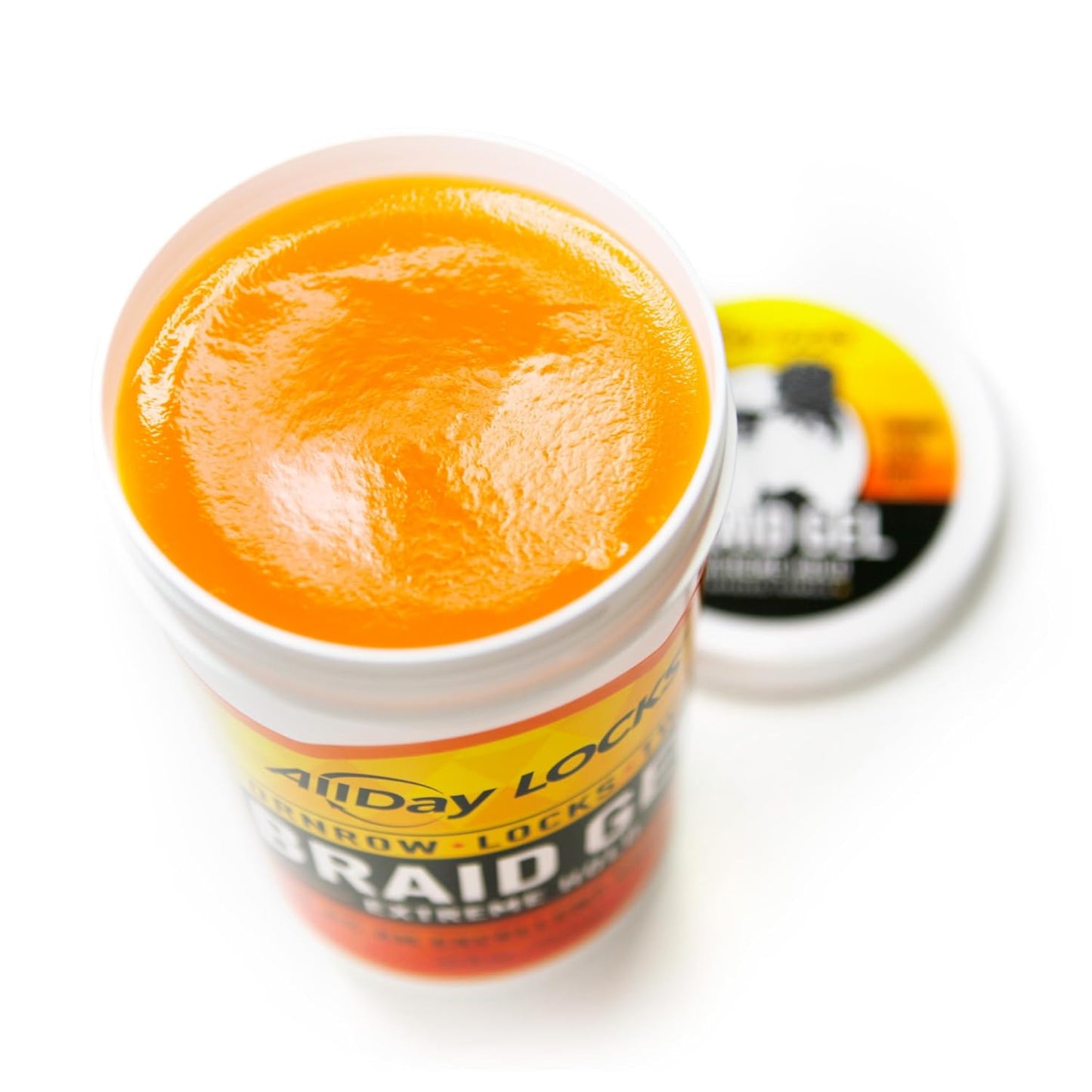 AllDay Locks Braid Gel (Jar) | Extreme Hold, High Shine | Frizz & Flake-Free Edge Control | Tea Tree, Lavender, Peppermint Oil | Slick & Style Braids, Locks, Twists, Cornrows | 32 oz