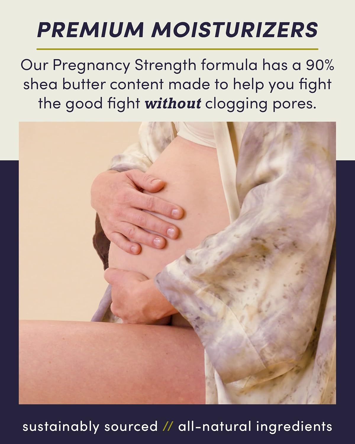 Eu'Genia Pregnancy Formula (Grapefruit, 12oz), 100% Pure Unrefined Ghanaian Shea, Premium Moisturizer Helps Prevent Stretch Marks, For All Skin & Hair Types