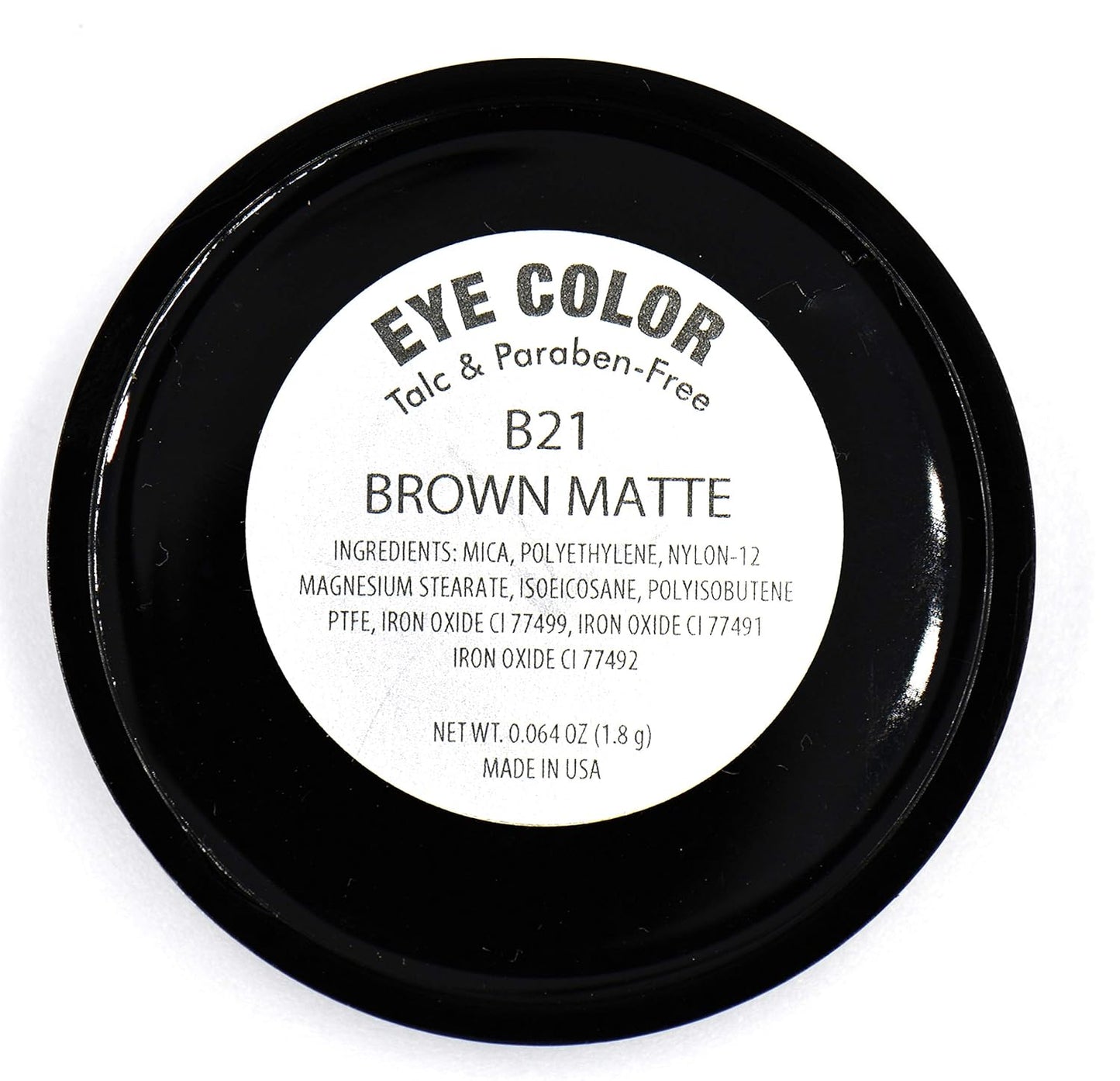 Chocolate Brown Chestnut Cocoa Matte Opaque Pressed Powder Single Vegan Eyeshadow; Talc, Paraben & Cruelty Free