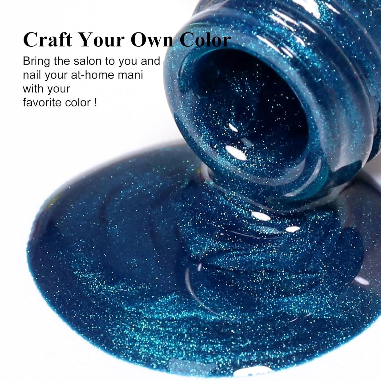 Imtiti Cyan Cat Eye Gel Nail Polish, Moonlight Aurora Cyan Holographic Cat Eyes Glitter Magnetic UV Soak Off Gel Polish with Magnetic Stick (0.34 Fl Oz-949)