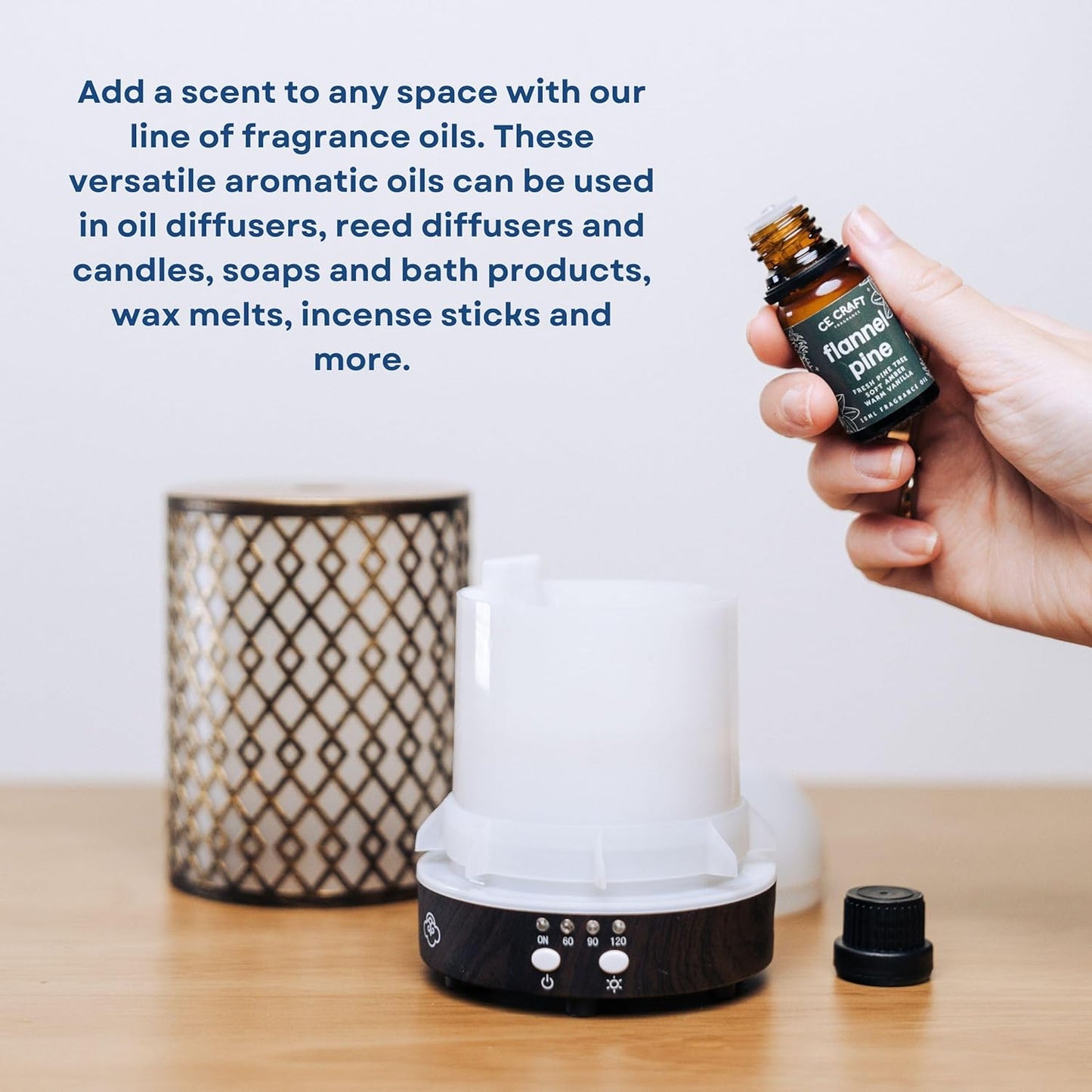 CANDECraftCo Premium Fragrance Oil – Diffuser Oils Fragrances Scented for Home, Candle Soap Making Supplies, Aromatherapy Blends for House (0.34 Fl Oz) (2-Pack, Peach Spell)