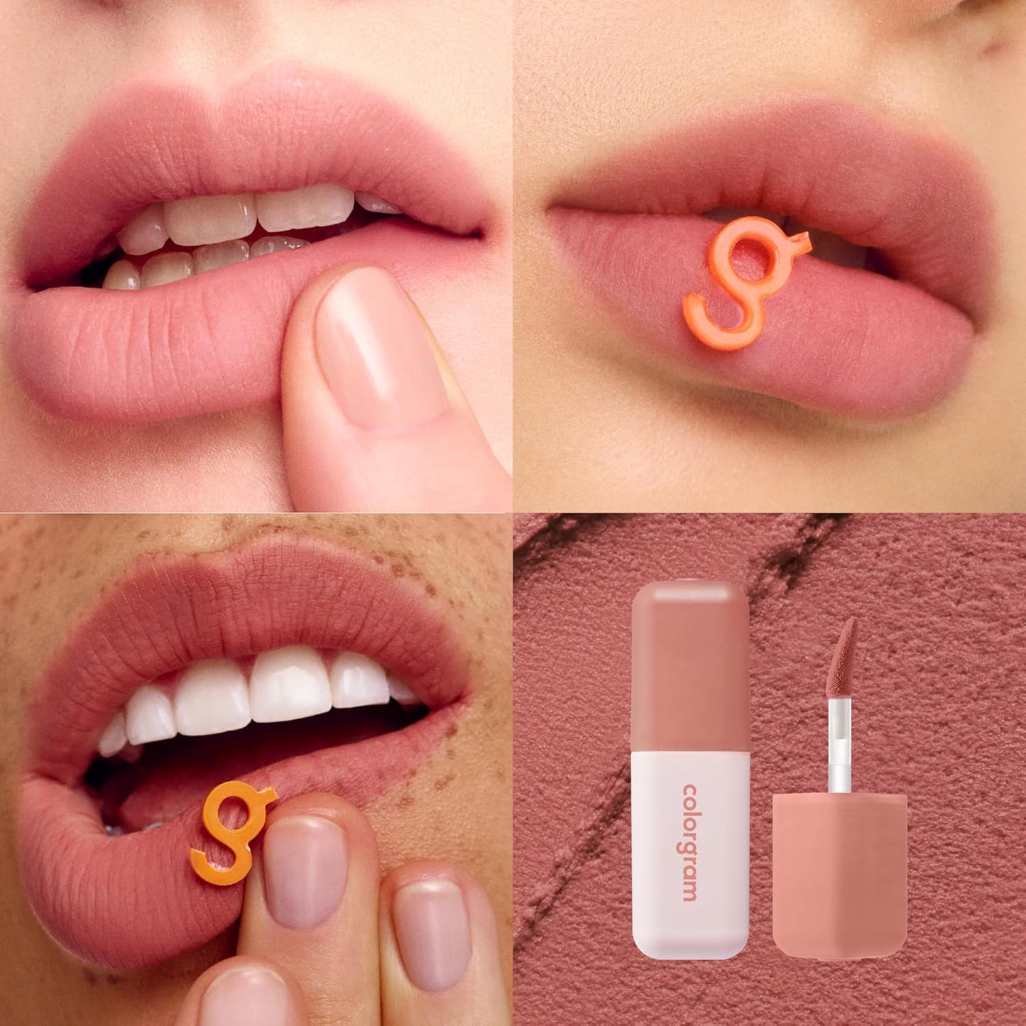 COLORGRAM NUDE BLUR TINT 03 LOVELY FIG | Soft Velvet Matte Lip Stain & Cheek Tint | Lightweight Blurring Tint for a Smooth & Airbrushed Finish | 24H Hydration, Long-Lasting & Non-Sticky Formula