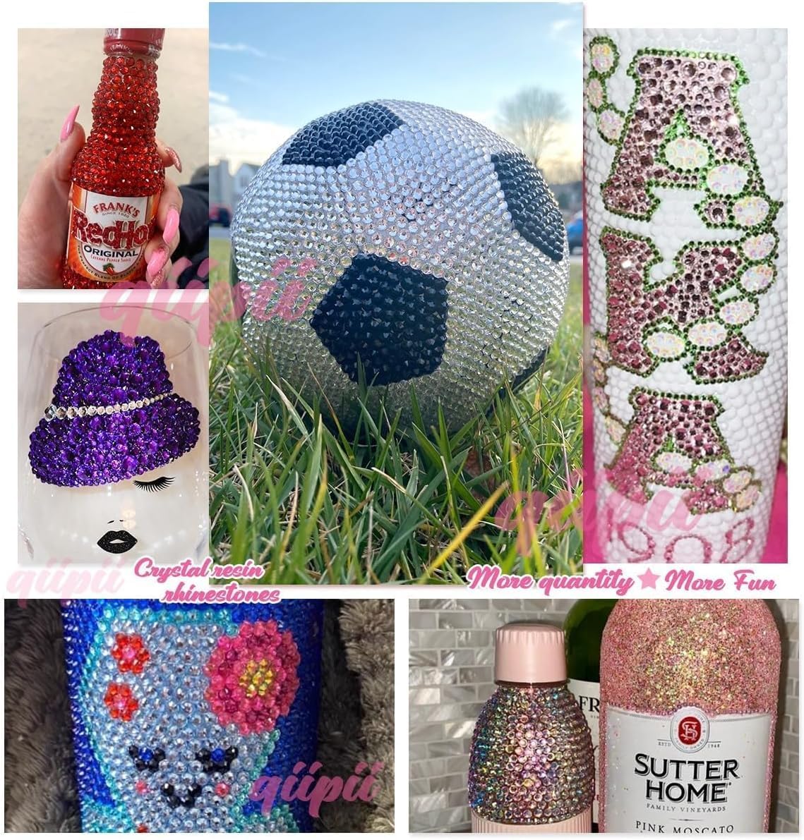 Aquamarine Green AB Resin Rhinestones w B7000 Jewelry Glue for Bedazzling Crafting 3mm-6mm Flatback Jelly Stones Bulk Diamonds for Nails Face Makeup Tumblers Bottles Crafts Clothes Shoes Phones