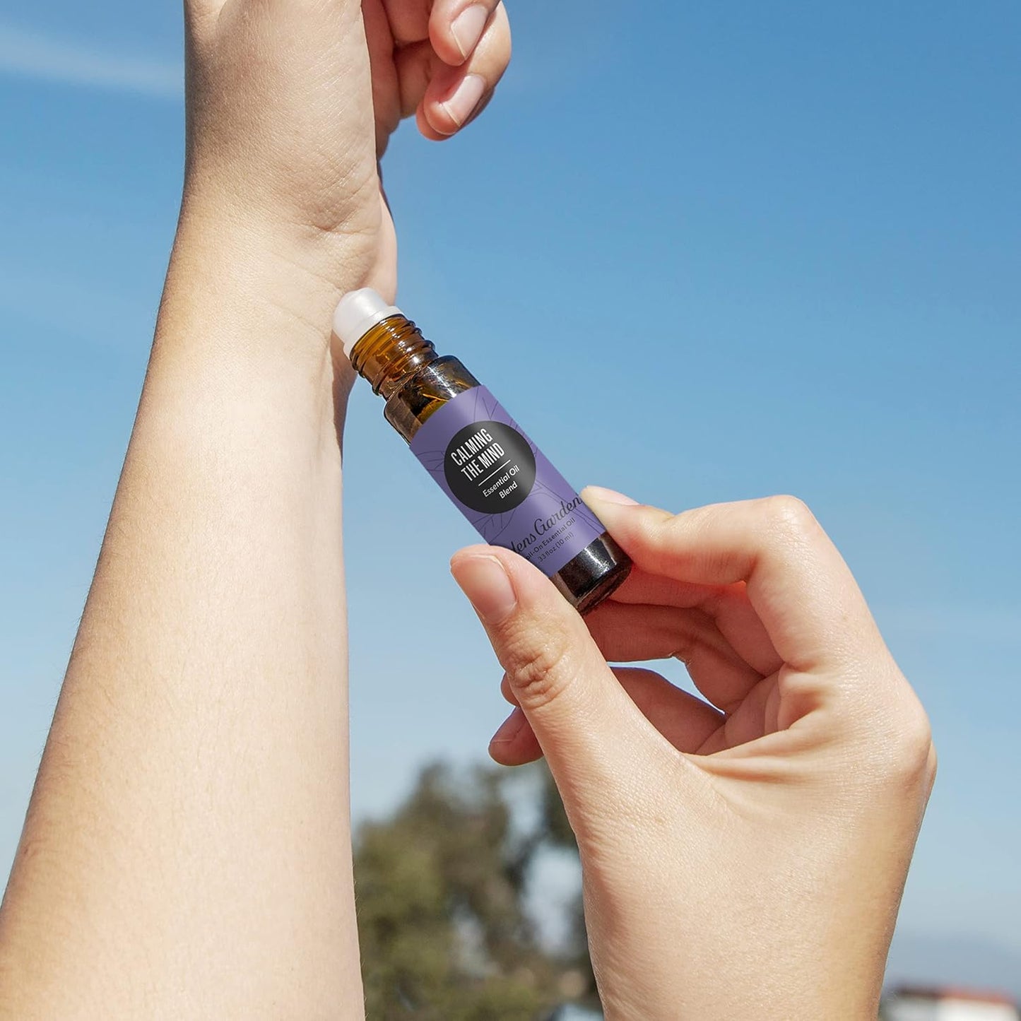 Edens Garden Calming The Mind Essential Oil Roll-On Blend- 100% Pure Premium Grade, Natural, Therapeutic, Aromatherapy, Kid & Skin Safe, The Best for Comfort, Tension Pre-Diluted 10 ml (.33 fl oz)