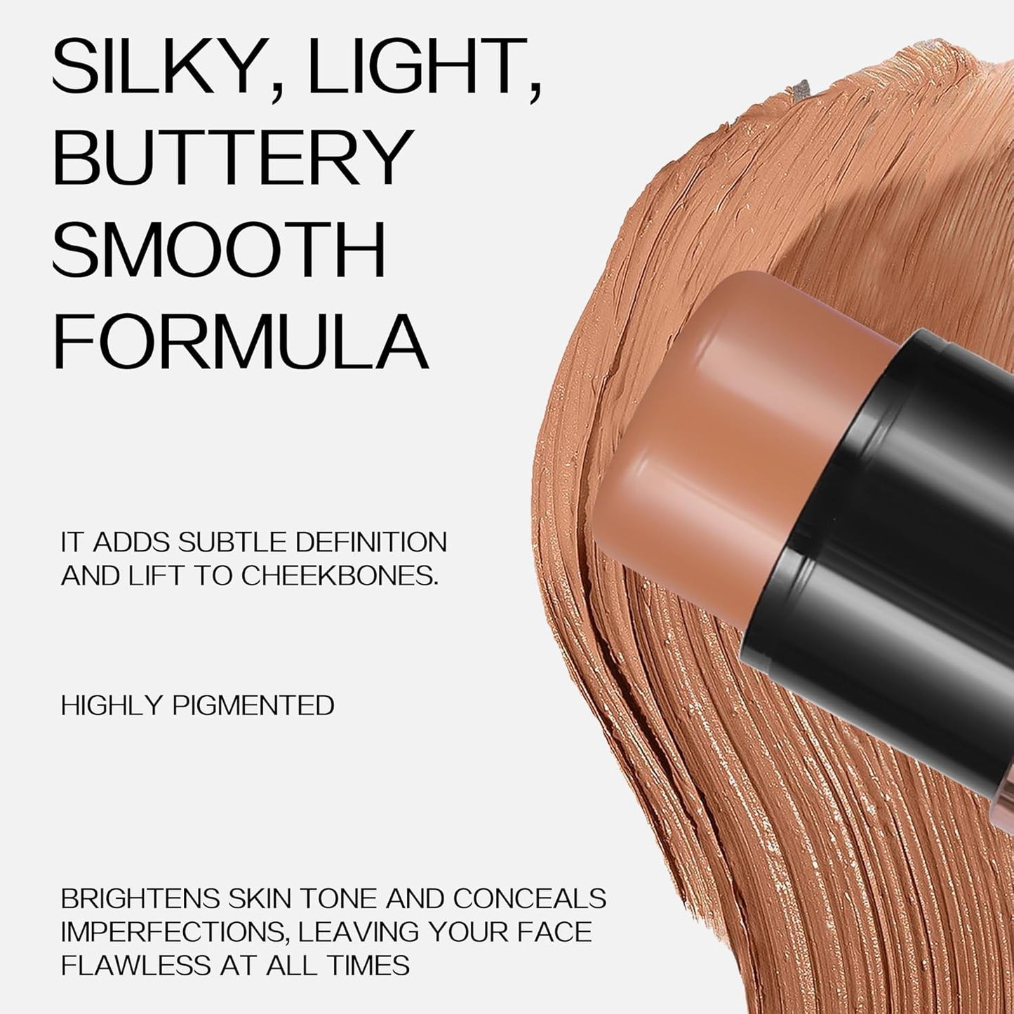 8 Colors Cream Contour Sticks Makeup Kit, Dual-Ended Concealer Stick With Soft Brush, Non-Greasy Long-Wear Face Primer Multi-Use Contouring Pen, Full Coverage Shades Corrector Concealer (05#)