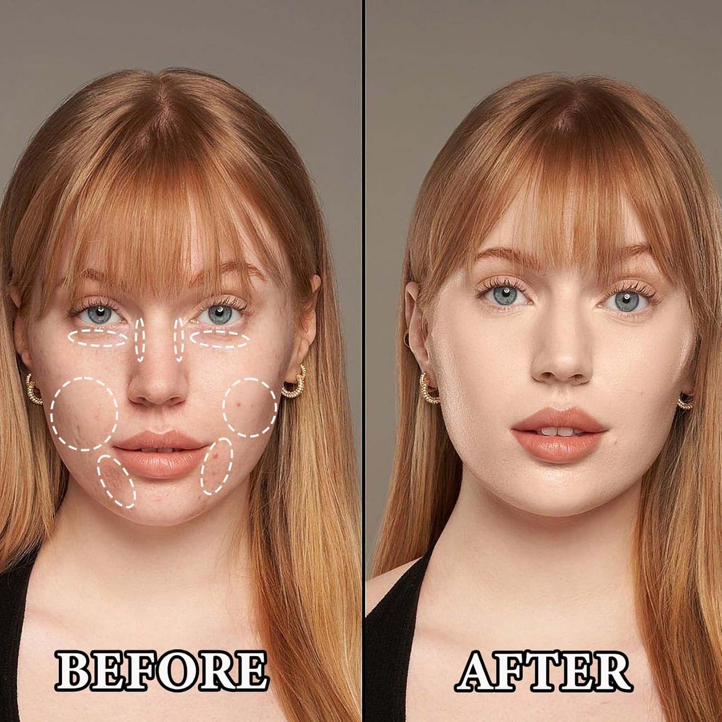 Color Correcting Concealer Palette,Concealer Contour Palette Long Lasting Makeup Cream Contour Palette,Contouring Foundation Highlighting Corrector Concealer Palette for Dark Circles & Blemish(#01)