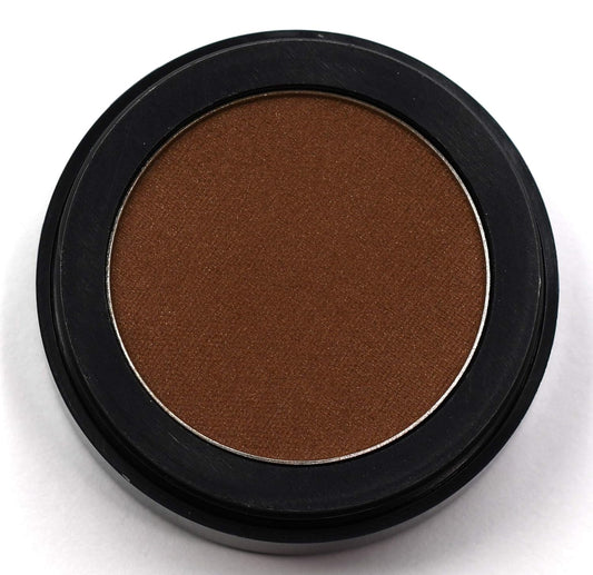 Brazilian Brown Cinnamon Chestnut Bronze Pressed Powder Single Vegan Eyeshadow; Talc, Paraben & Cruelty Free
