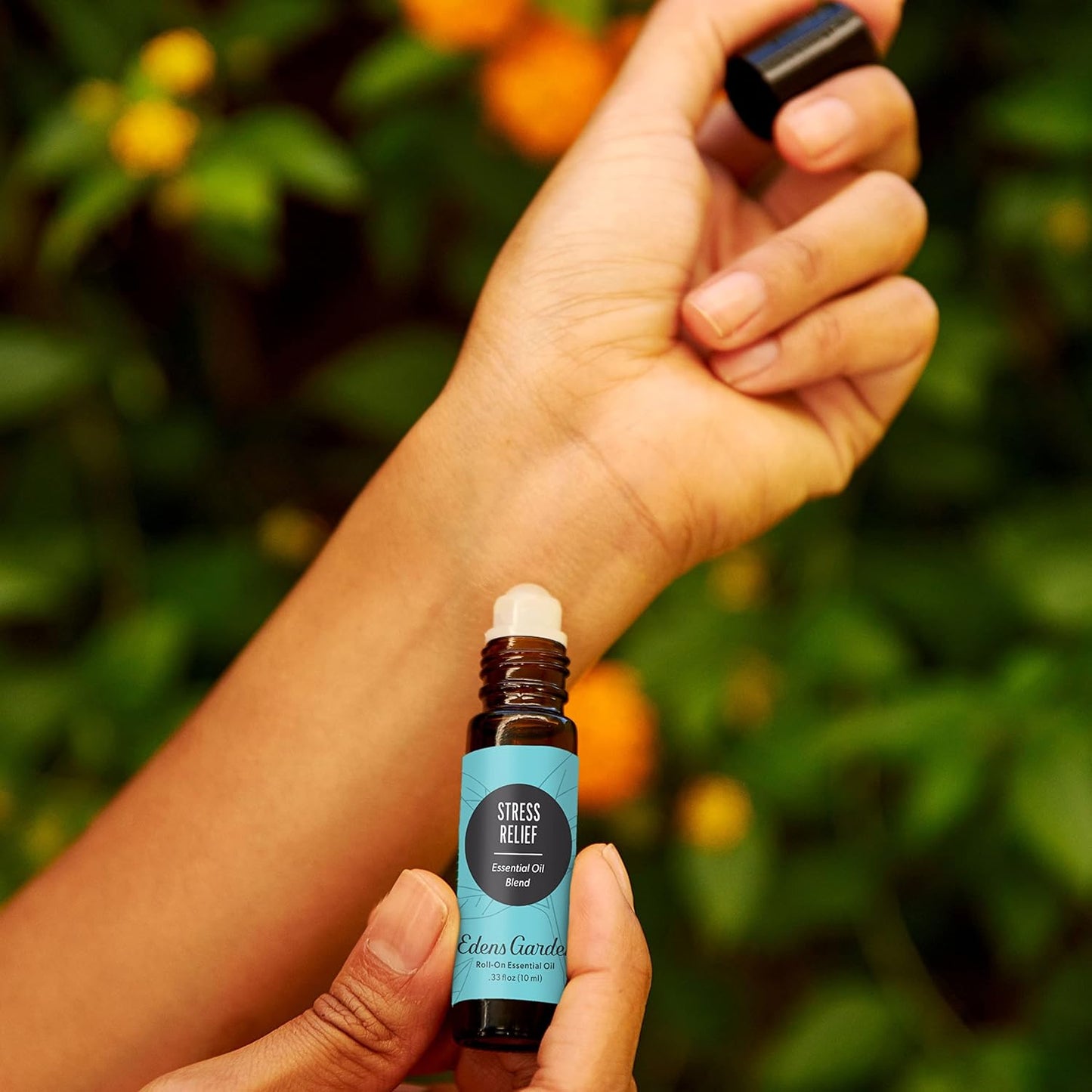 Edens Garden Stress Relief Essential Oil Roll-On Blend- 100% Pure Premium Grade, Natural, Therapeutic, Aromatherapy, Kid & Skin Safe, The Best for Comfort, Relaxation Pre-Diluted 10 ml (.33 fl oz)