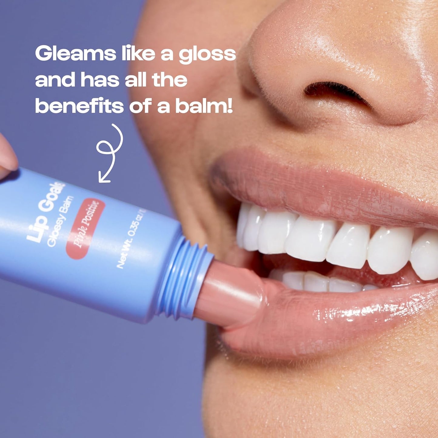 Alleyoop Lip Goals Glossy Lip Balm – Hydrating Tinted Lip-Moisturizer for Women - Vegan LipBalm for Cracked Lips, Moisturizing LipGloss Balm - Lips Treatment & Hydration Care, (Clear)