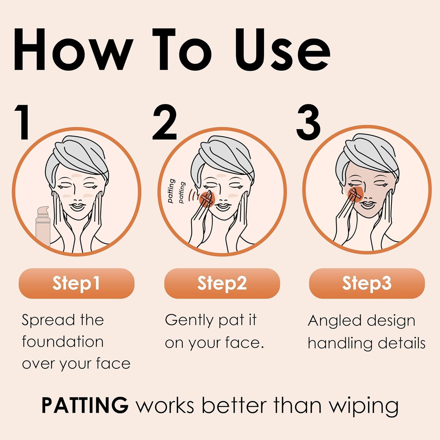 5Pcs Brown Makeup Sponge For Foundation Concealer And Powder, Latex Free Blender Sponge For Natural And Easy Makeup Soft Long-lasting And Beginner-friendly, Medium