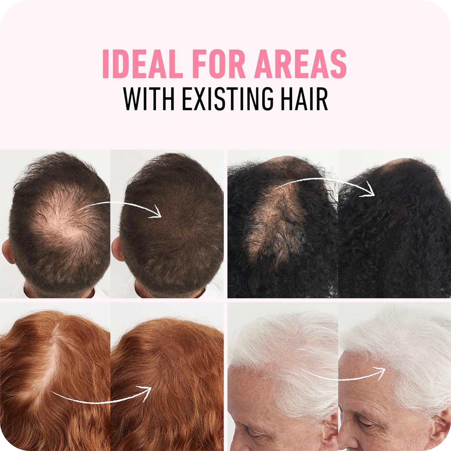 BOLDIFY Hair Fibers (56g) - Fill In Thinning and Fine Hair for an Instantly Fuller, Thicker Look - 14 Shades for Women & Men - Dark Auburn