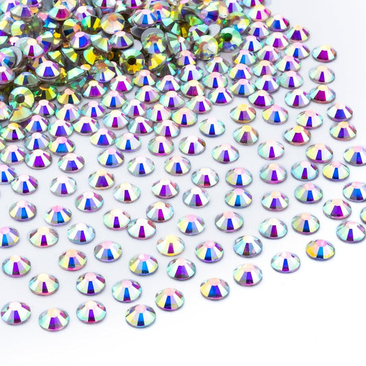 1440Pcs Crystal Ab Crystal Rhinestones,Glass Flatback Rhinestones Gemstones for Nail Face Makeup Art Crafts Clothes Decoration -(SS20,4.8mm,Crystal Ab)
