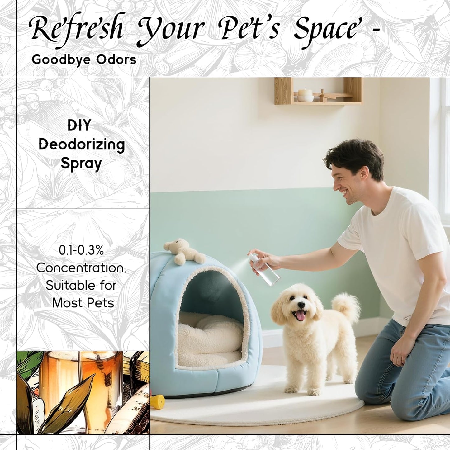 HIQILI White Jasmine & Mint Fragrance Oil for Diffuser, Candle, Soap & Perfume Making, Floral Herbal Scent with Fresh Tea Notes, Long-Lasting Scent - 1 Fl Oz