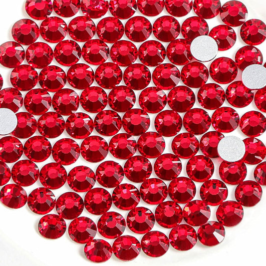 Beadsland 1440 Pieces Flat Back Crystal Rhinestones Round Gems,Siam,SS16,3.8-4.0mm