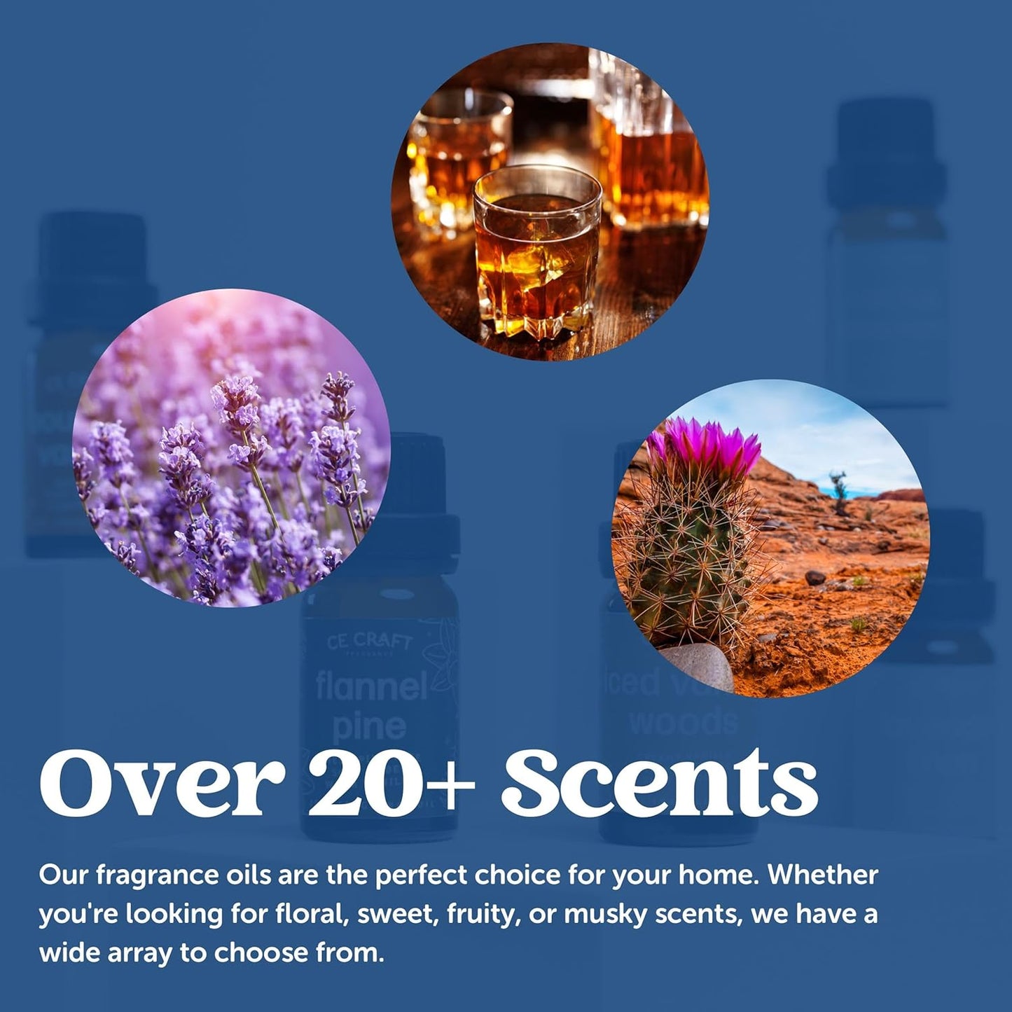 CANDECraftCo Premium Fragrance Oil – Diffuser Oils Fragrances Scented for Home, Candle Soap Making Supplies, Aromatherapy Blends for House (0.34 Fl Oz) (2-Pack, Hawaiian Sunset)