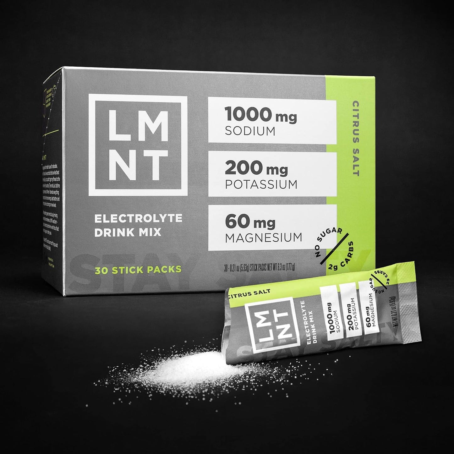 Drink LMNT Zero Sugar Electrolytes - Citrus Salt | Drink Mix | 30-Count
