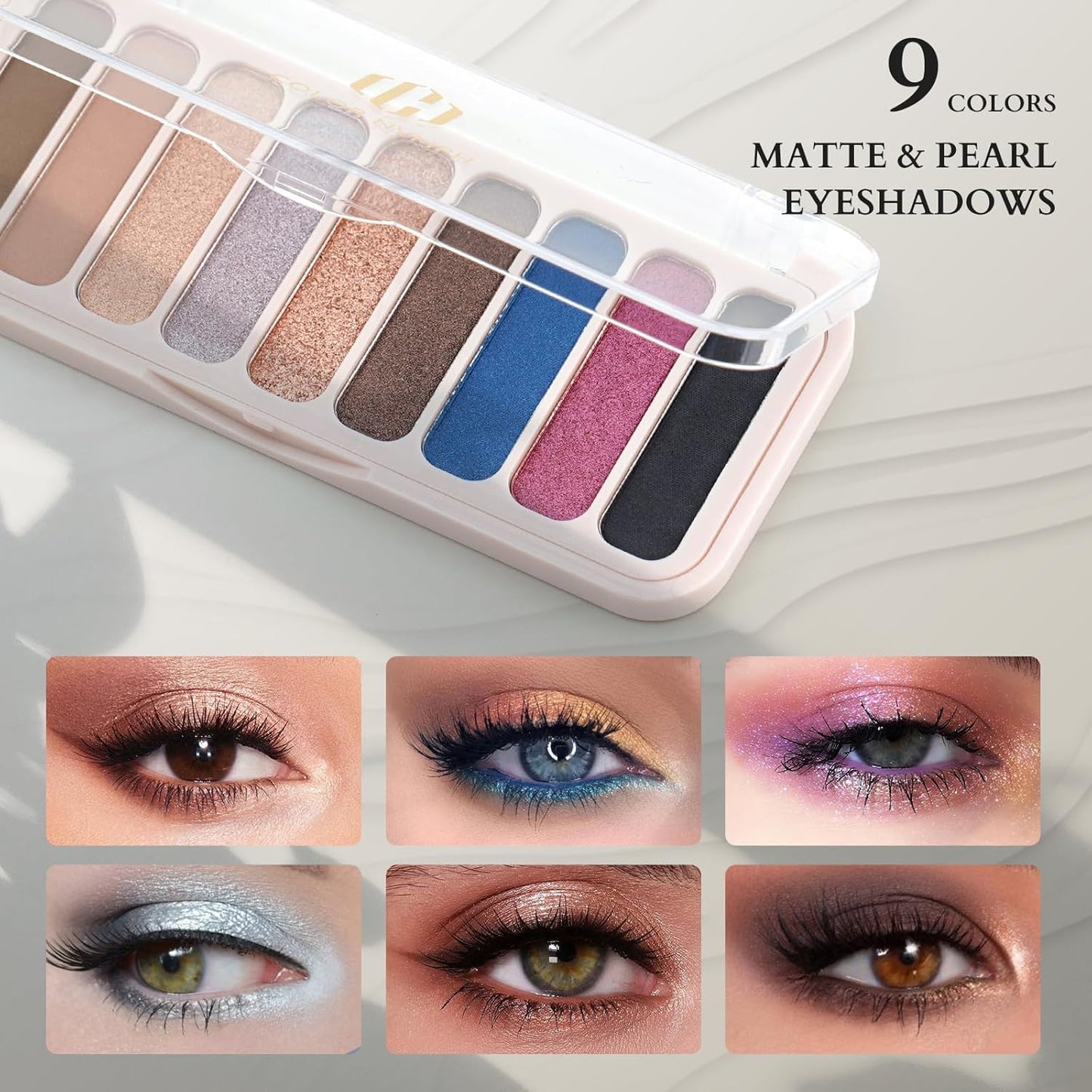 Color Nymph All In One Makeup Kit For Teens And Girls With Waterproof Handbag Makeup Kit Included 9 Colors Matte And Pearl Eyeshadow Palette Liquid Blush, Double Ended Lipgloss Concealer Brush Mascara