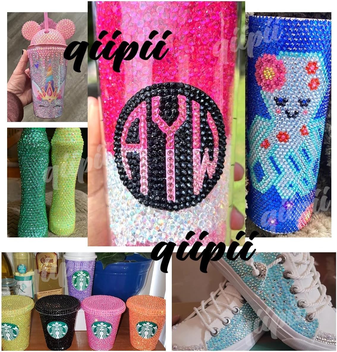 4 Boxes Orange AB Resin Rhinestones w B7000 Glue for Bedazzling Crafting SS10 SS16 SS20 SS30 Flatback Jelly Stones Bulk Diamonds Gems for Nails Face Eyes Makeup Tumblers Bottles Crafts Clothes