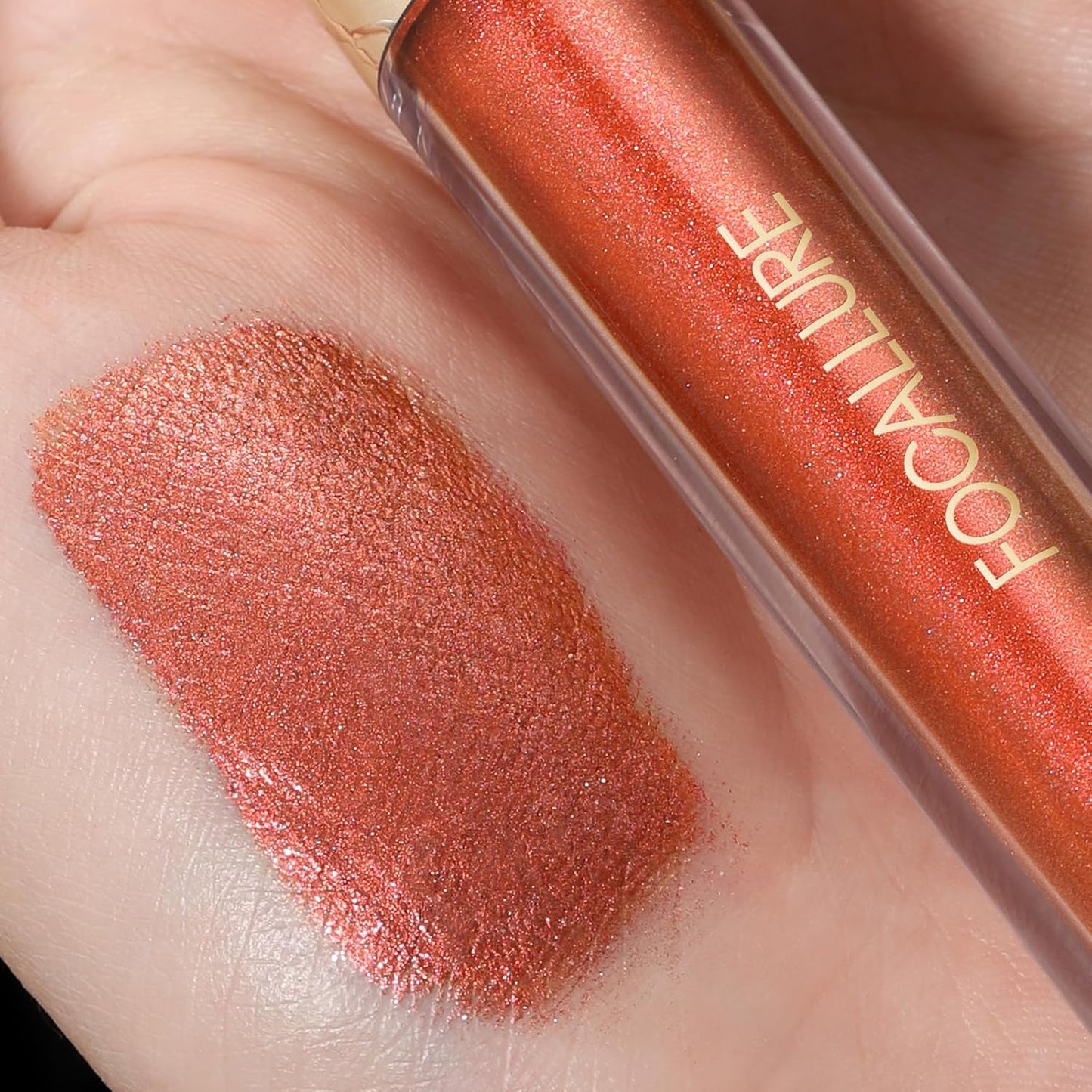 FOCALLURE Metallic Liquid Lipstick,Non Stick Cup Lip Gloss,High Impact Lip Color with Transfer-proof Wear,Long Lasting & Waterproof Lipstick Makeup for Women,Bad Romance